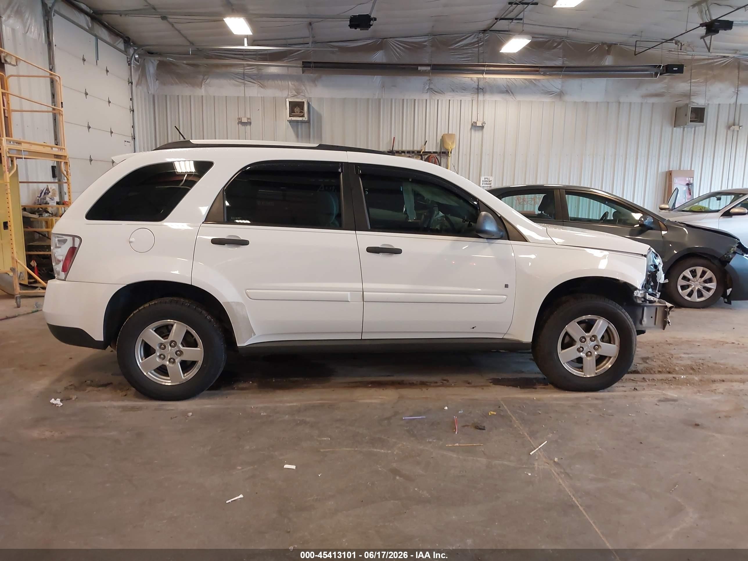 2008 Chevrolet Equinox Ls White vin: 2CNDL13F286314066