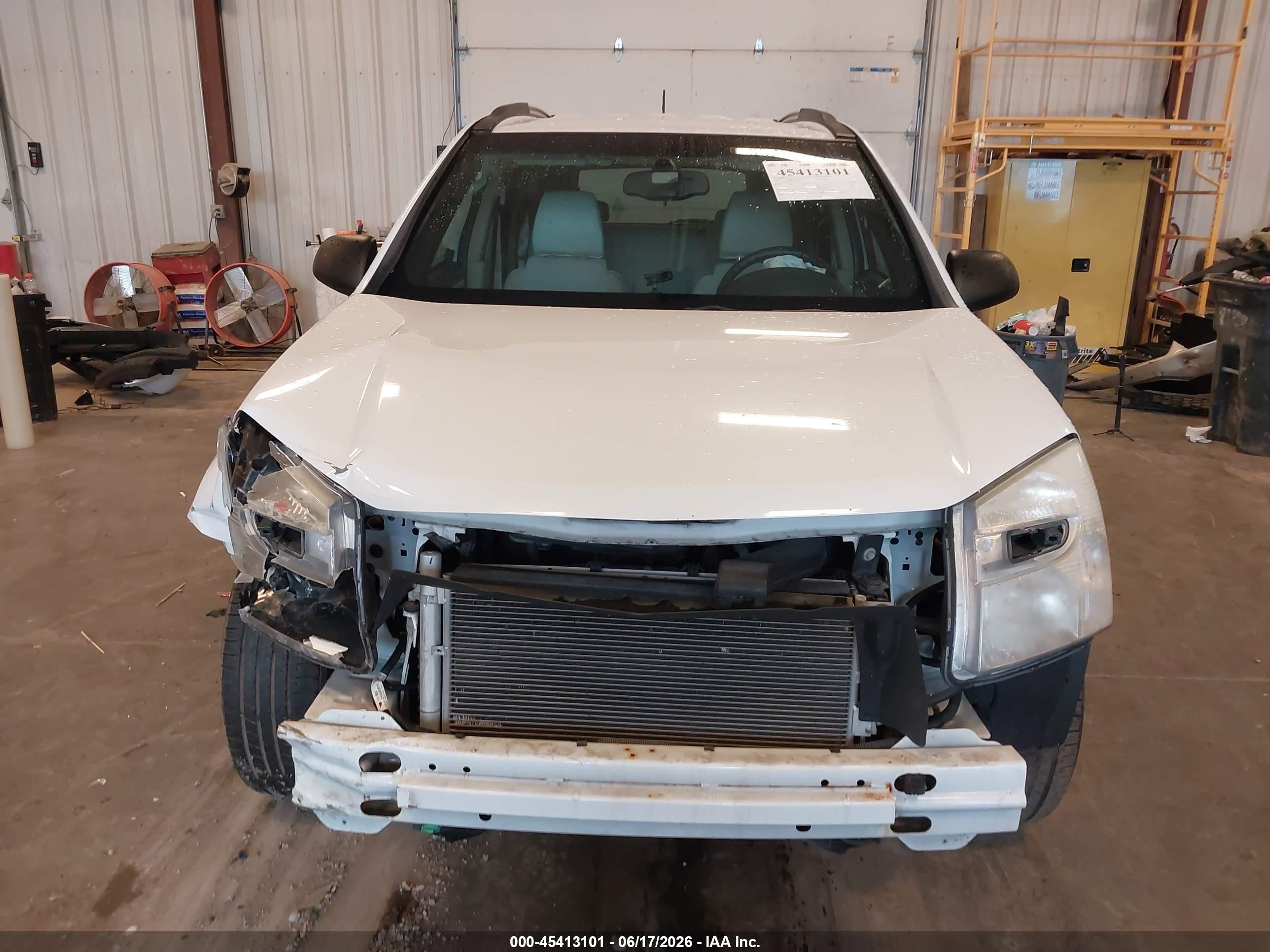 2008 Chevrolet Equinox Ls White vin: 2CNDL13F286314066