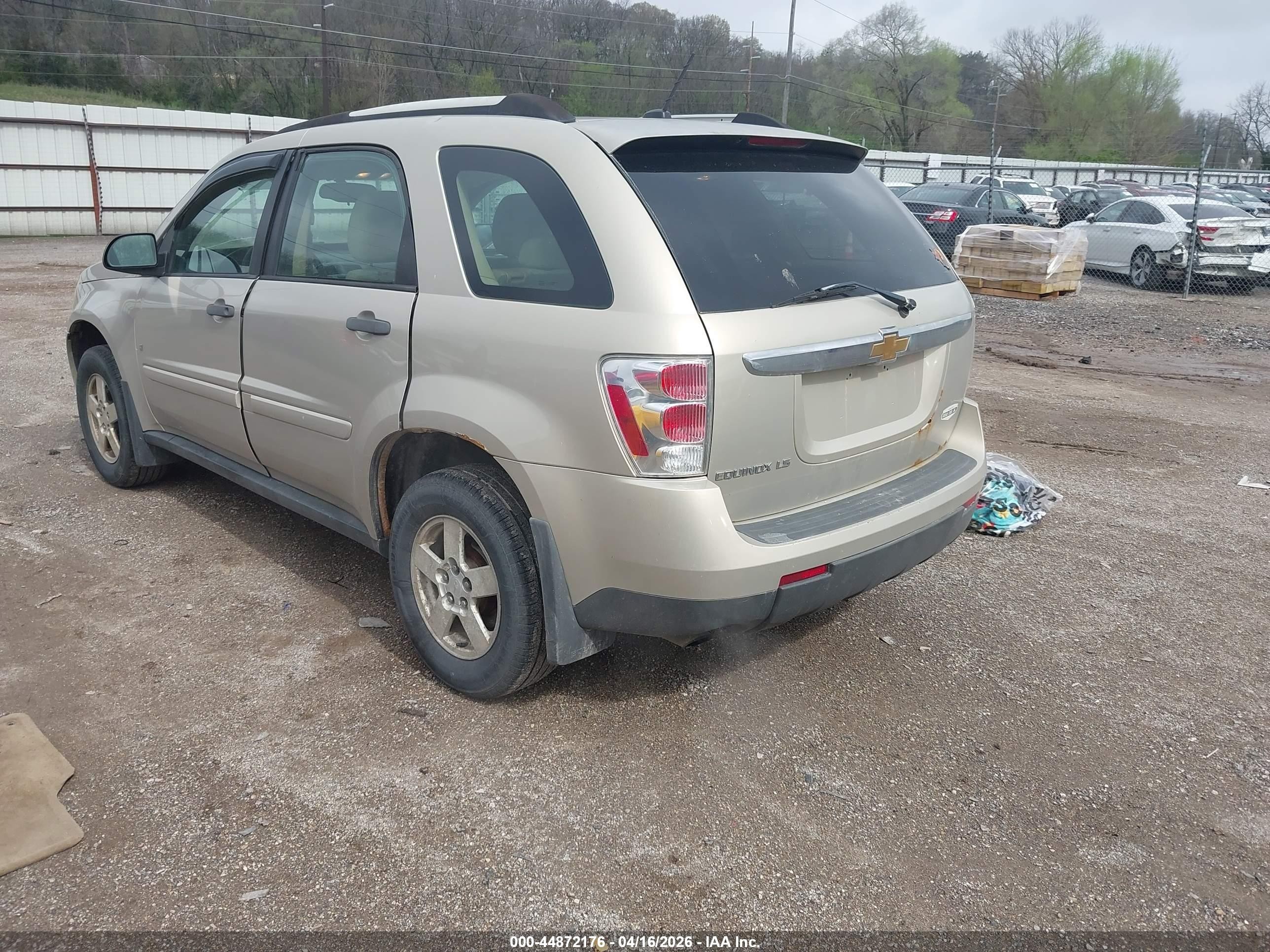 2009 Chevrolet Equinox Ls Beige vin: 2CNDL13F296226314