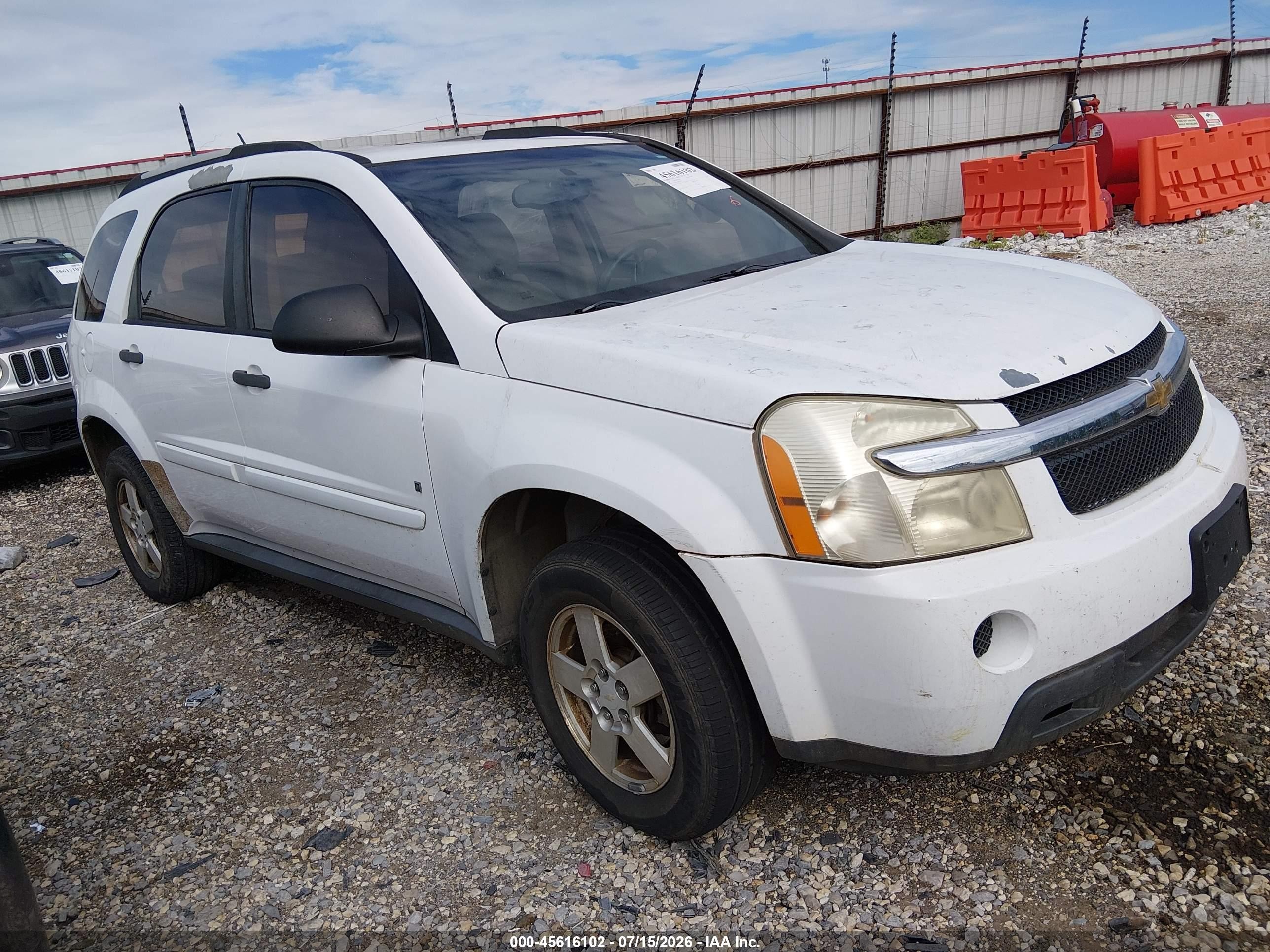 2009 Chevrolet Equinox Ls White vin: 2CNDL13F296232940