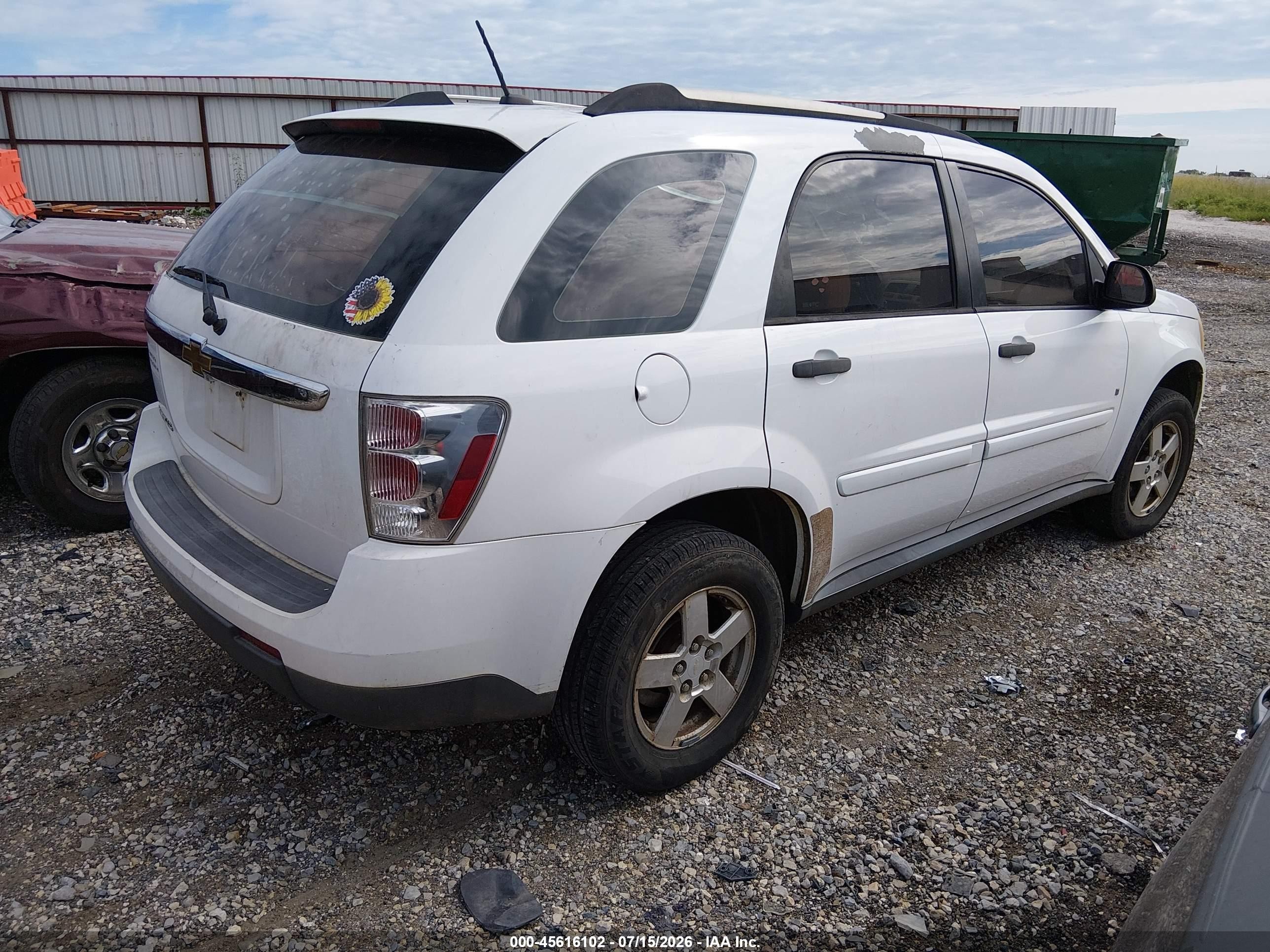 2009 Chevrolet Equinox Ls White vin: 2CNDL13F296232940