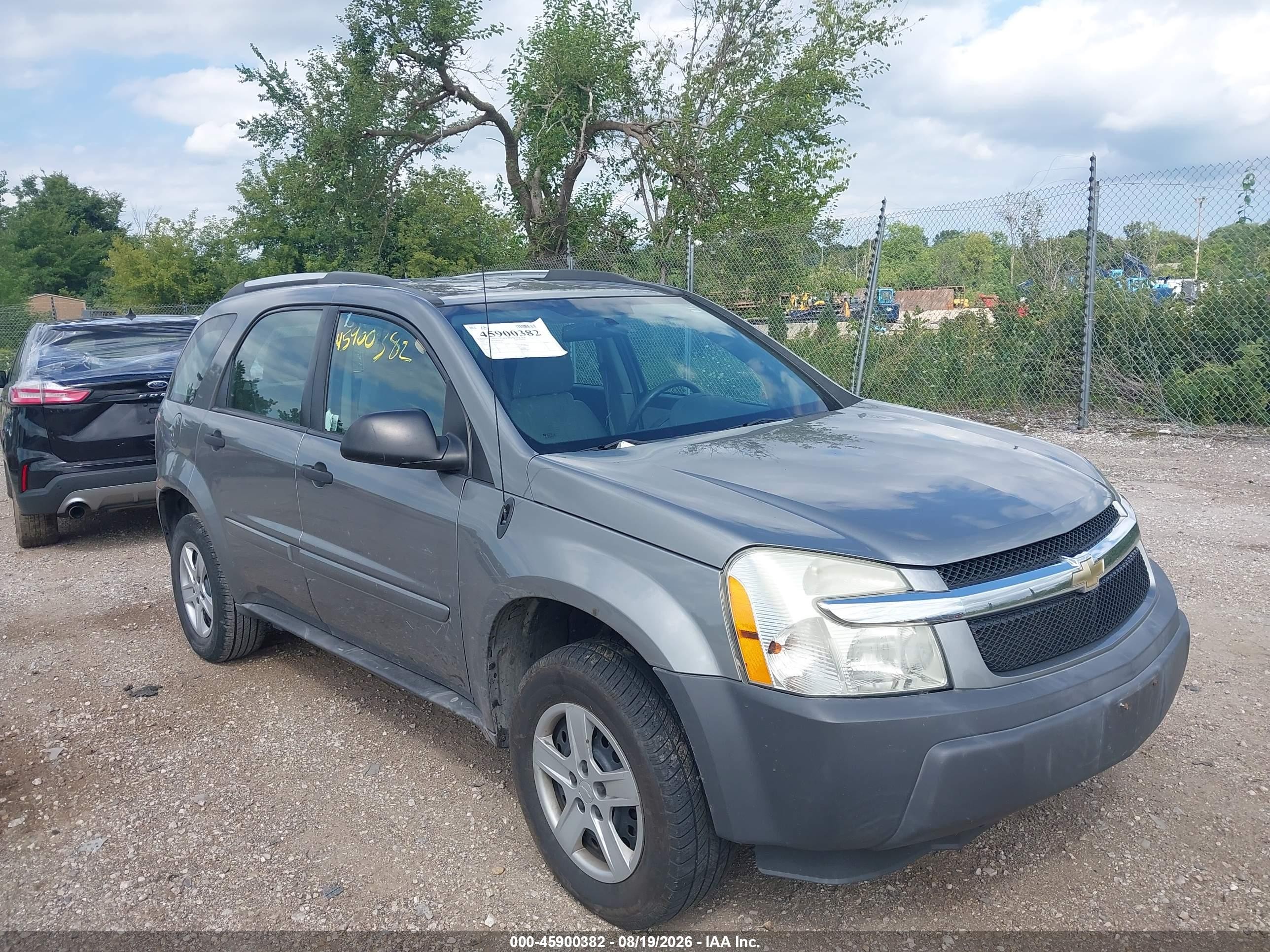 2005 Chevrolet Equinox Ls Gray vin: 2CNDL13F356136194