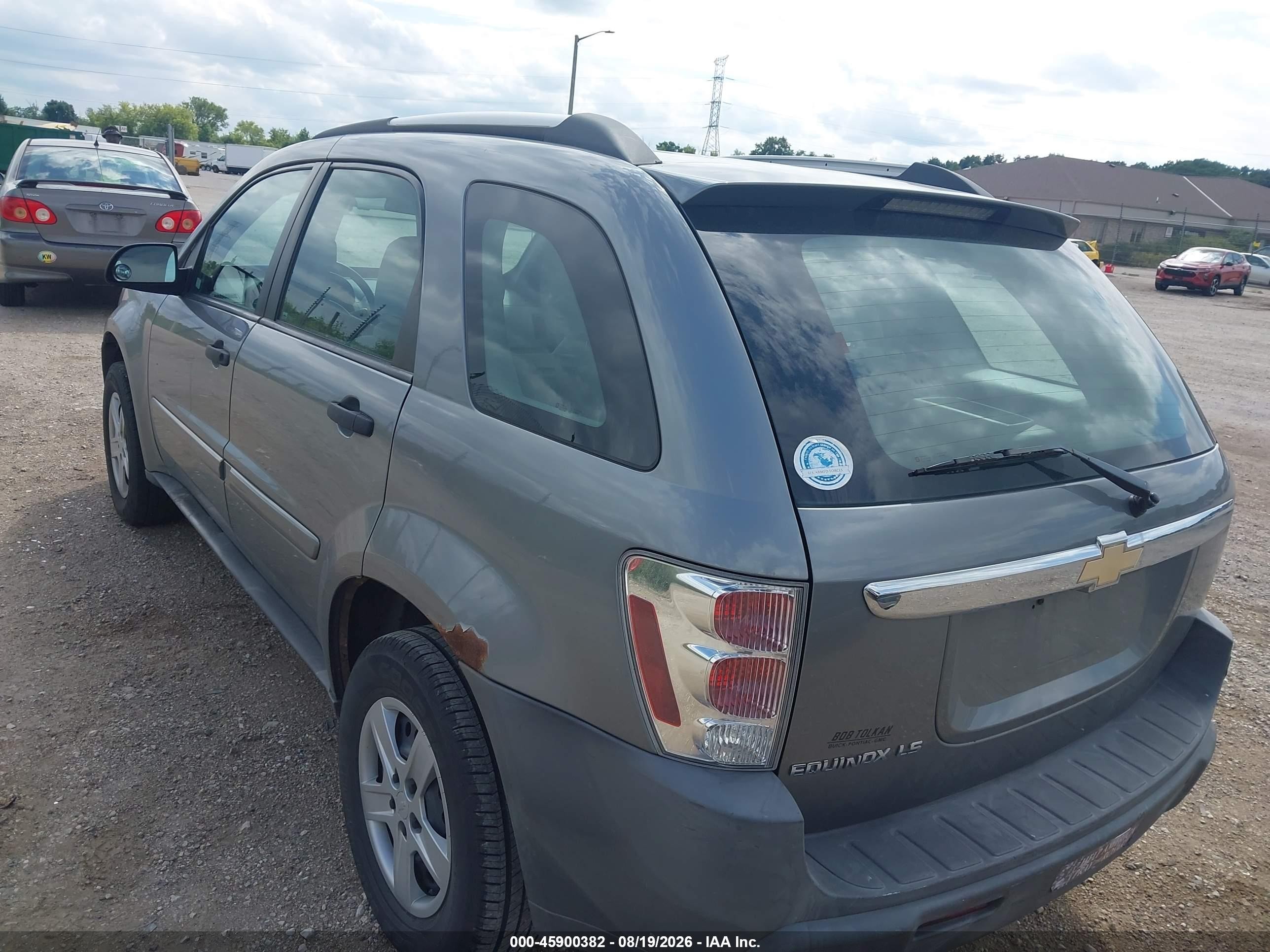 2005 Chevrolet Equinox Ls Gray vin: 2CNDL13F356136194