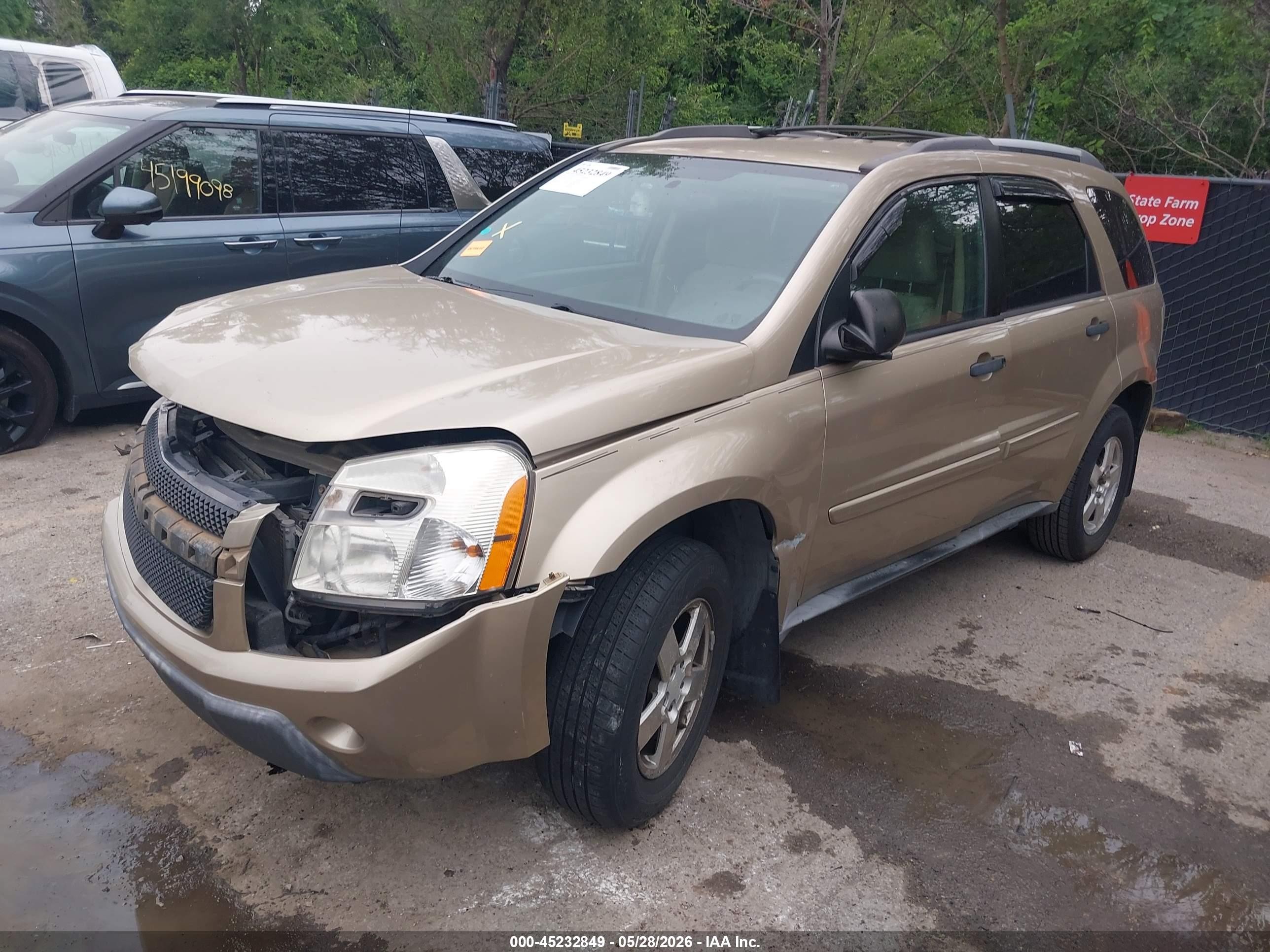 2005 Chevrolet Equinox Ls Beige vin: 2CNDL13F356148815
