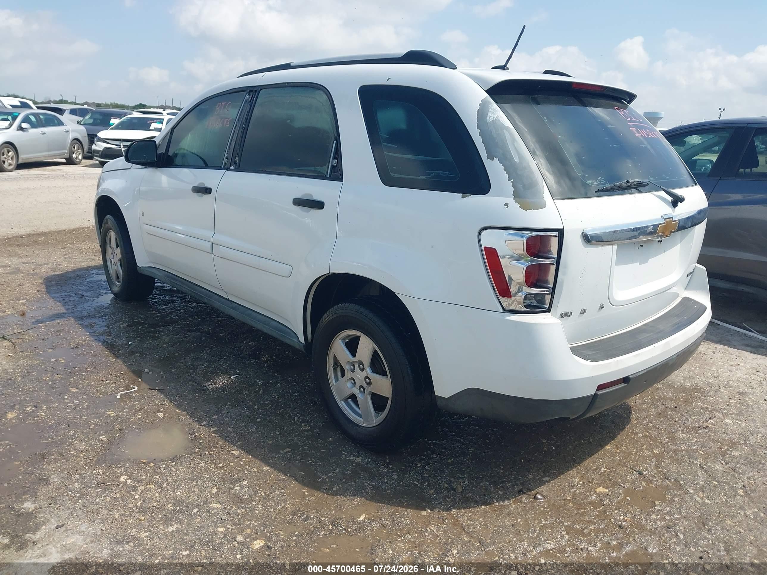 2007 Chevrolet Equinox Ls Белый vin: 2CNDL13F376007875
