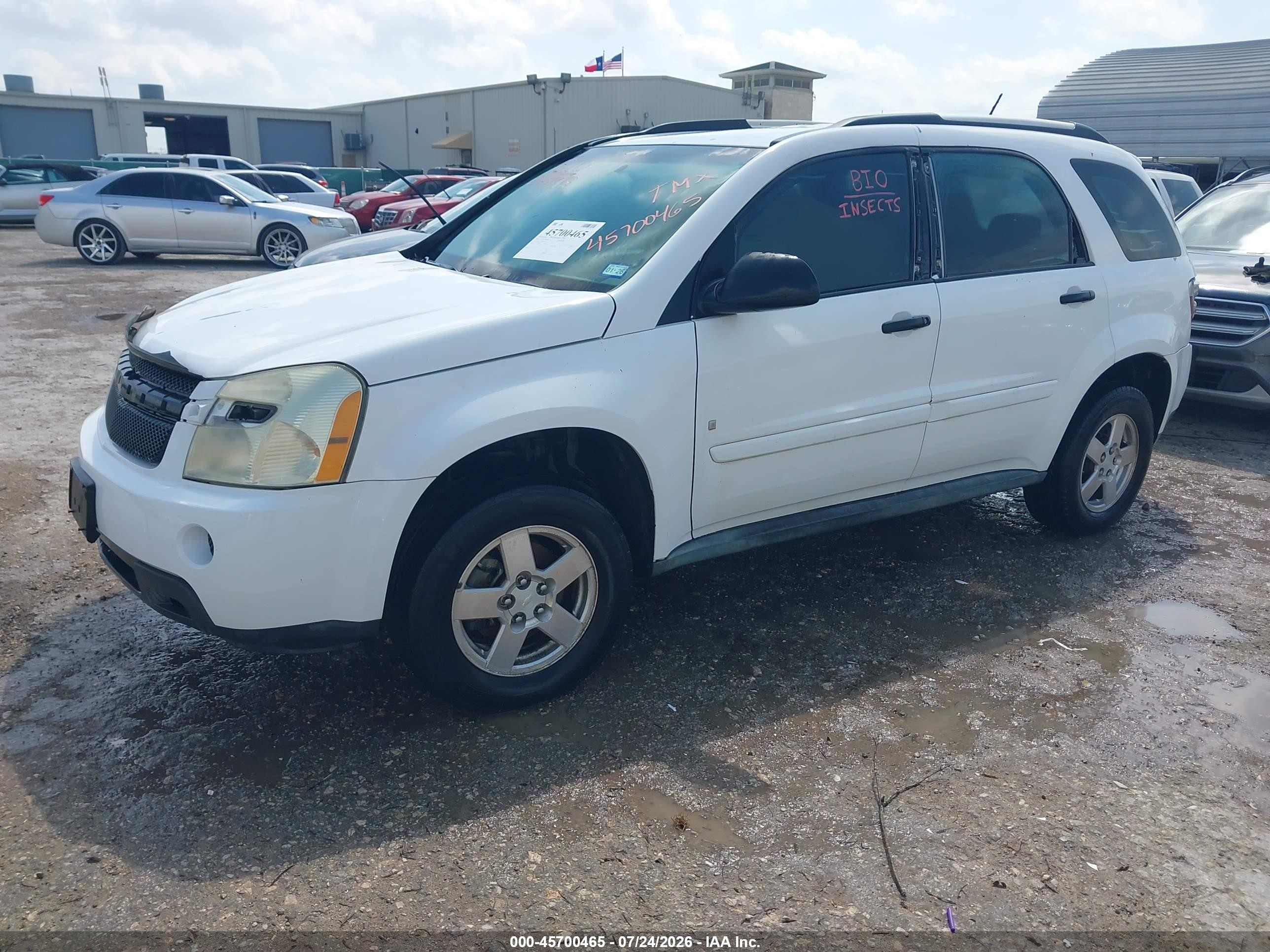 2007 Chevrolet Equinox Ls Белый vin: 2CNDL13F376007875