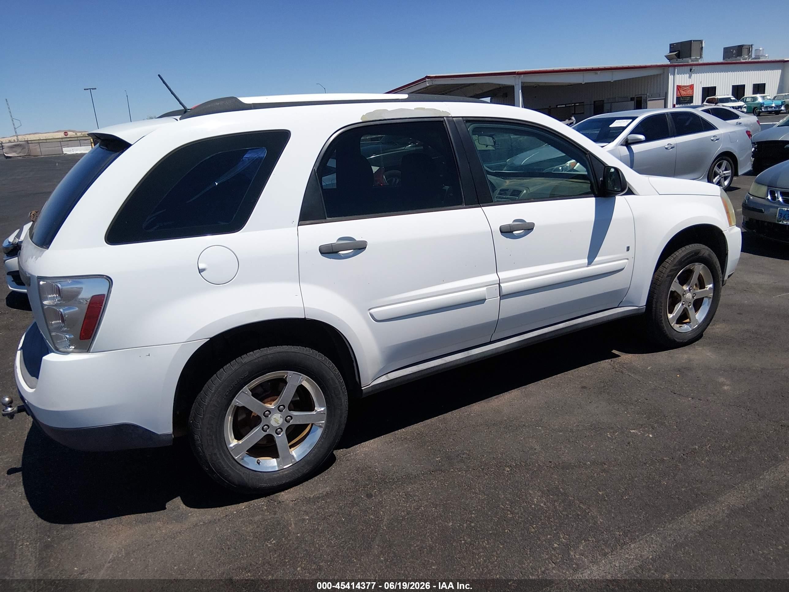 2007 Chevrolet Equinox Ls White vin: 2CNDL13F376047745