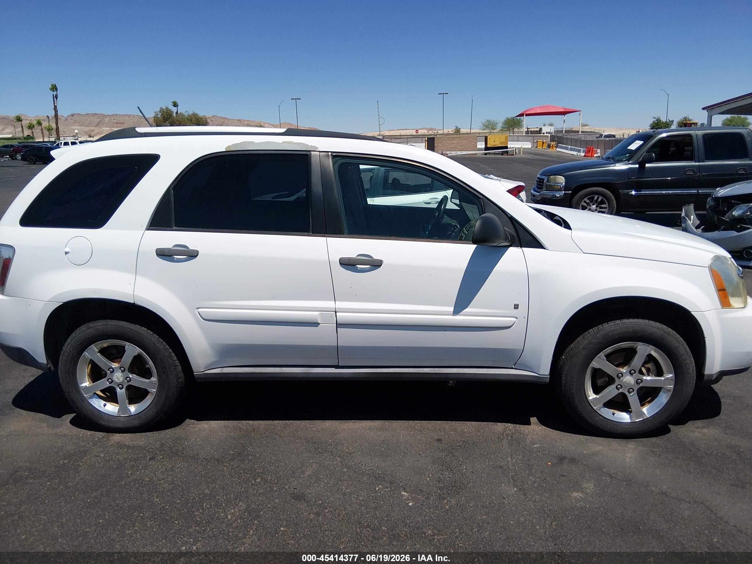 2007 Chevrolet Equinox Ls White vin: 2CNDL13F376047745