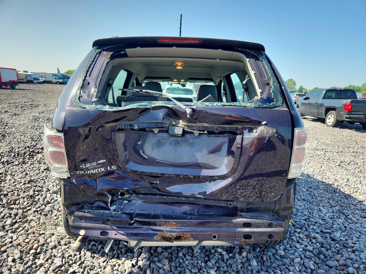 2007 Chevrolet Equinox Ls Purple vin: 2CNDL13F376092684