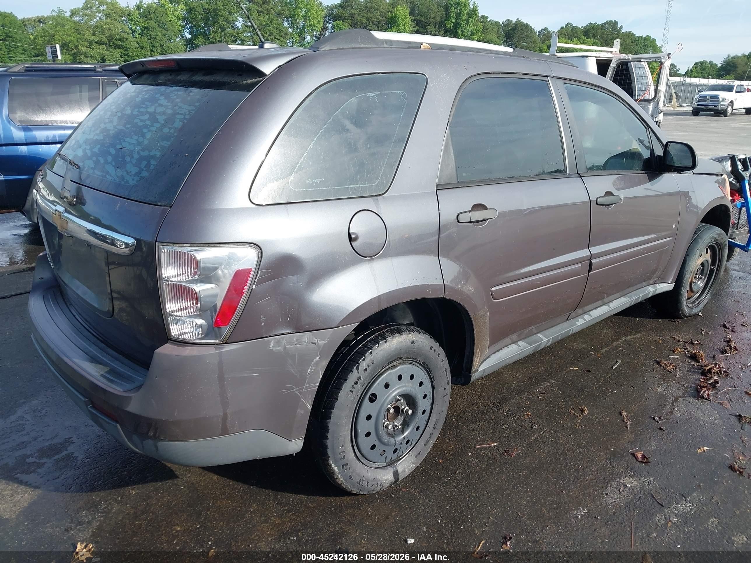 2007 Chevrolet Equinox Ls Gray vin: 2CNDL13F376240154