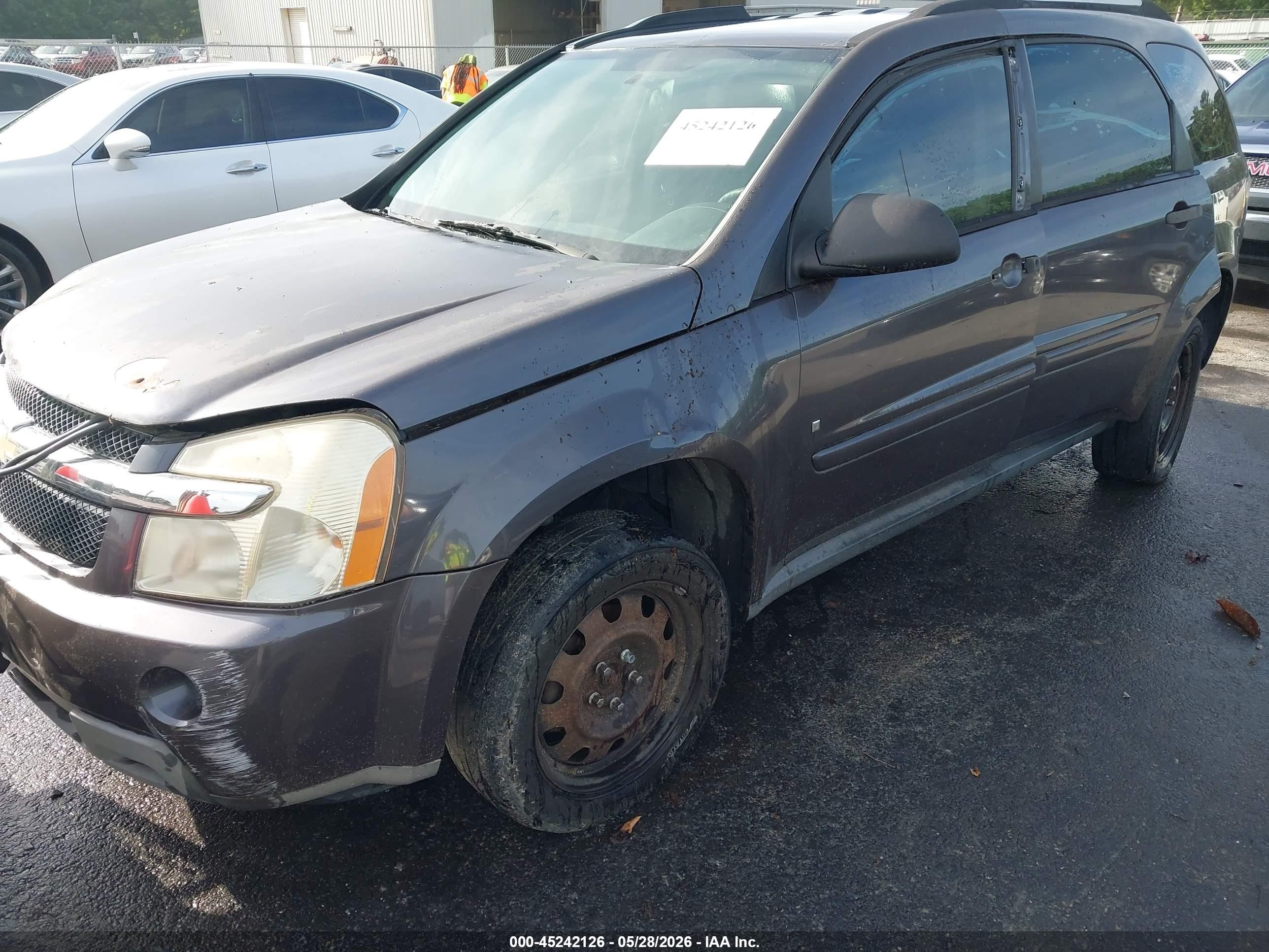 2007 Chevrolet Equinox Ls Gray vin: 2CNDL13F376240154