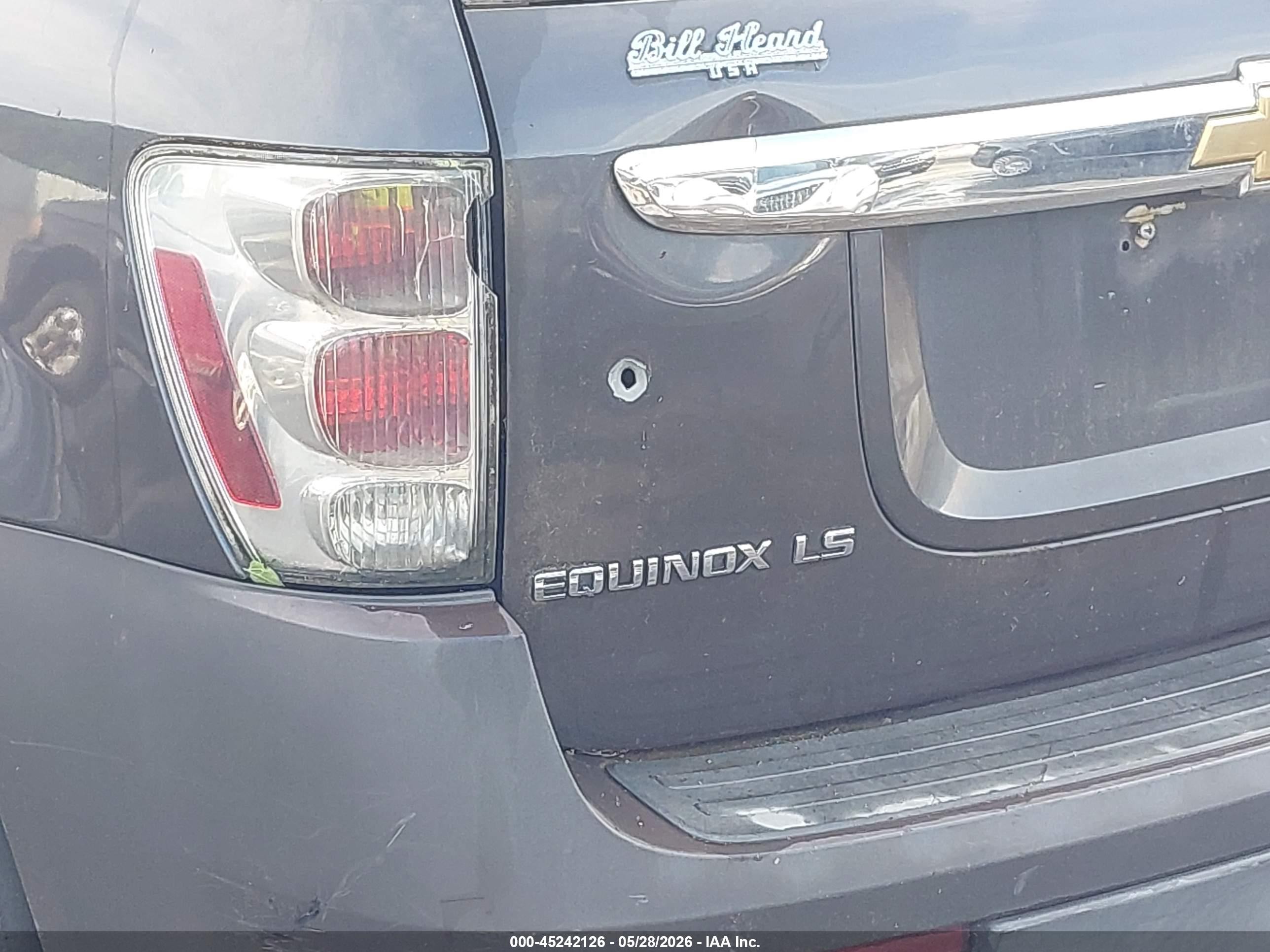 2007 Chevrolet Equinox Ls Gray vin: 2CNDL13F376240154