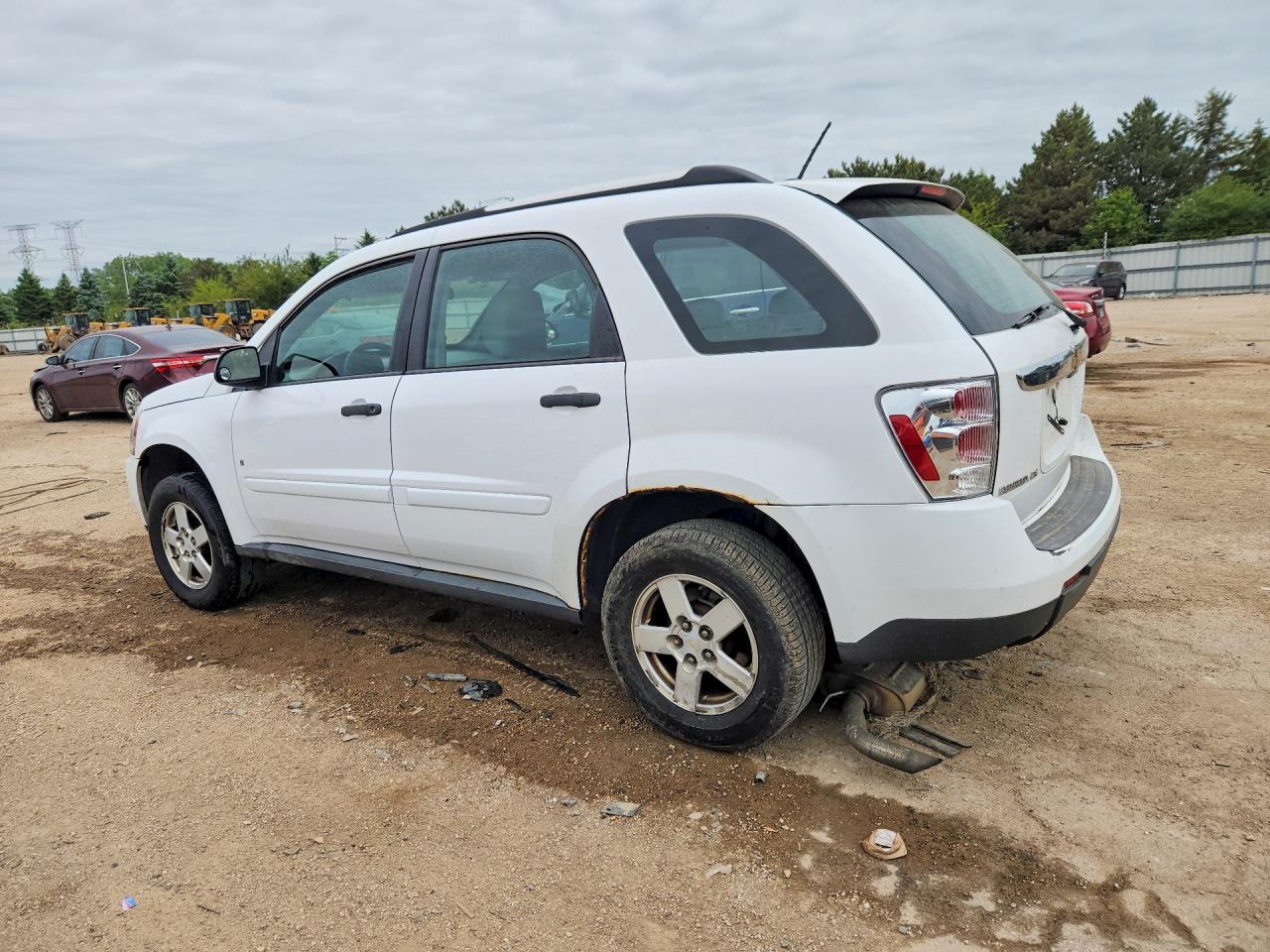 2008 Chevrolet Equinox Ls White vin: 2CNDL13F386348856