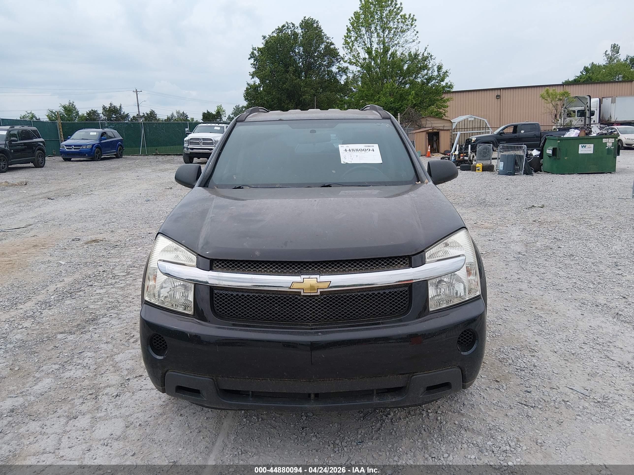 2007 Chevrolet Equinox Ls Black vin: 2CNDL13F476054574