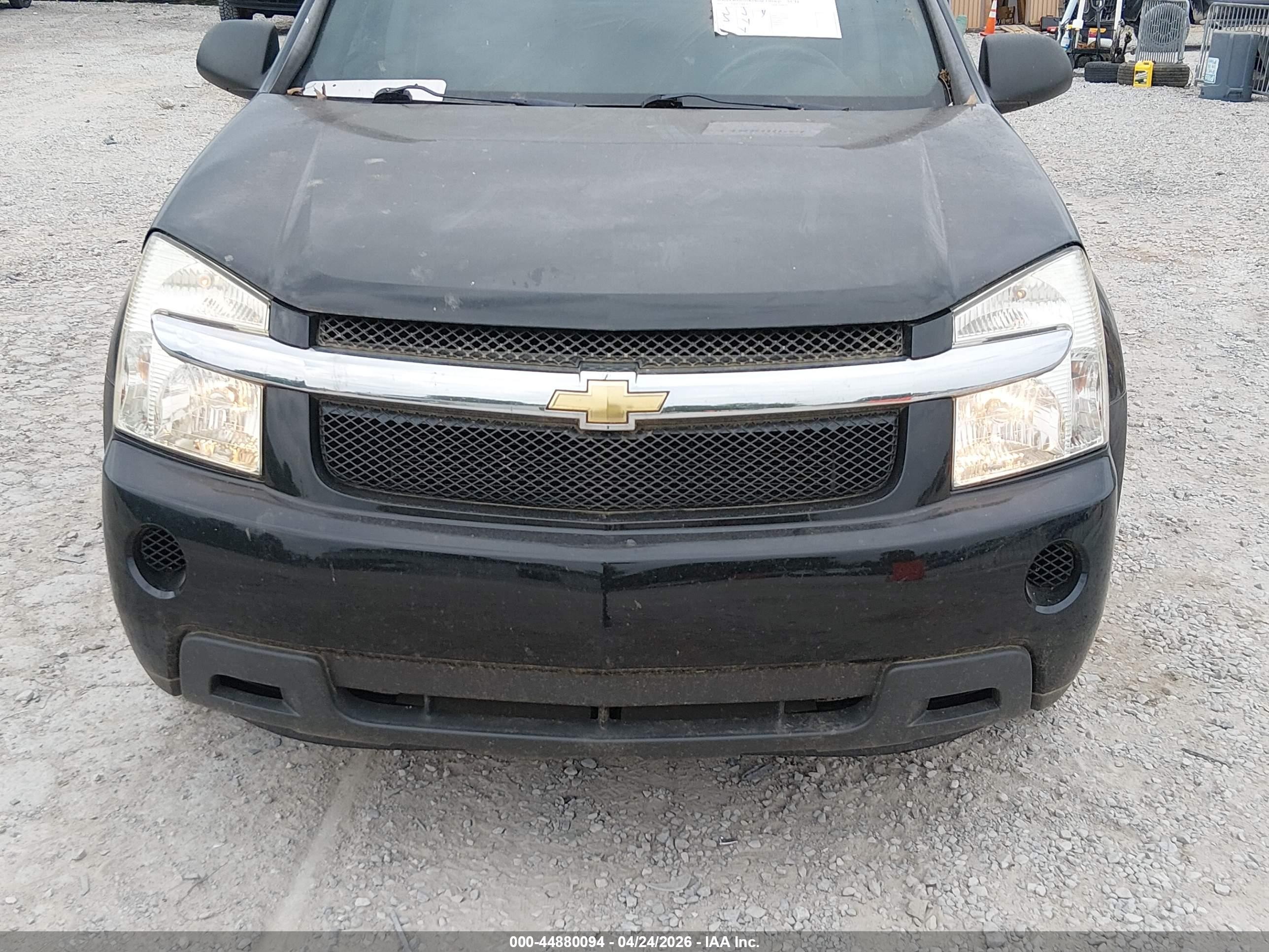 2007 Chevrolet Equinox Ls Black vin: 2CNDL13F476054574