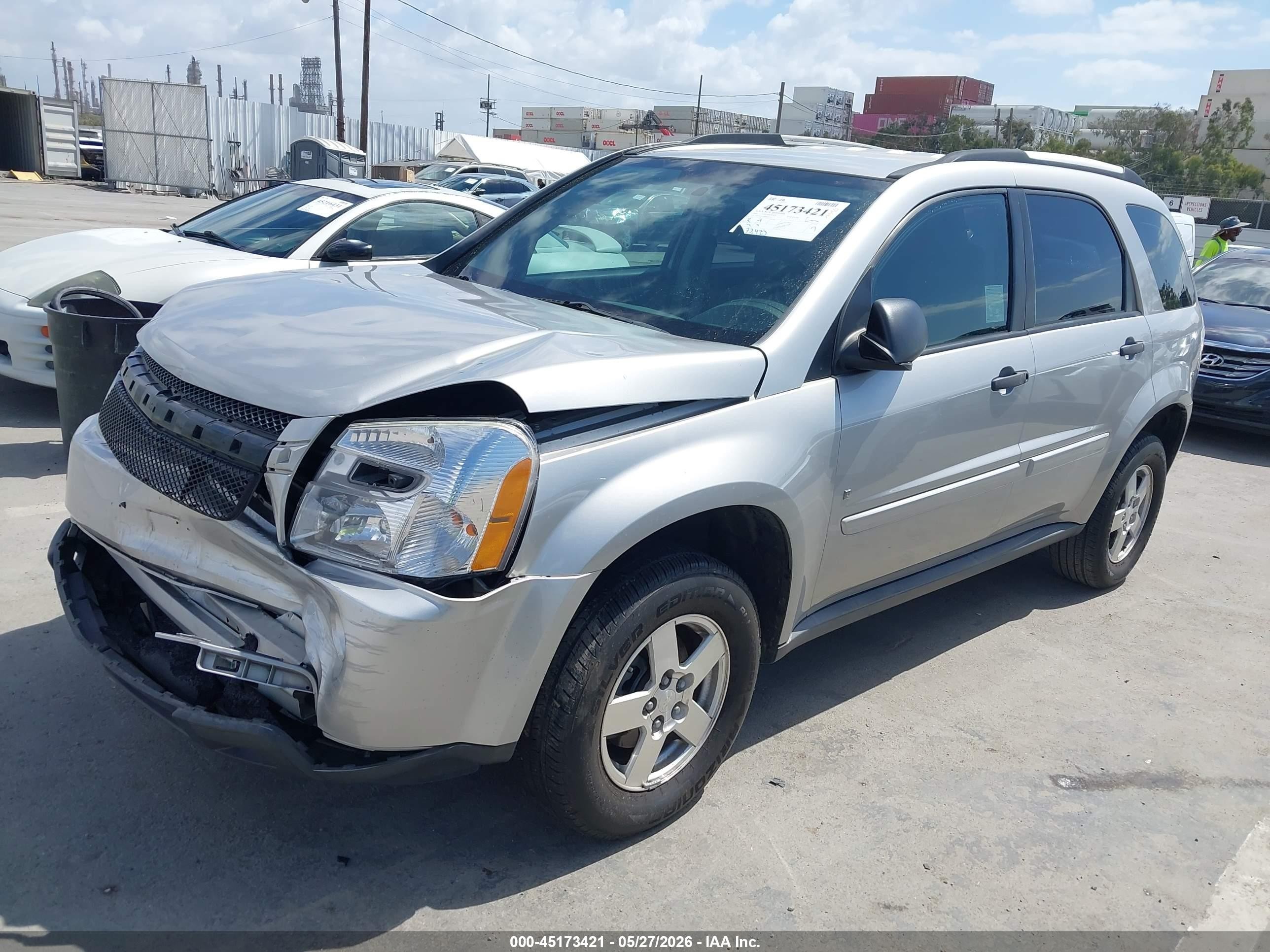 2008 Chevrolet Equinox Ls Silver vin: 2CNDL13F486044824