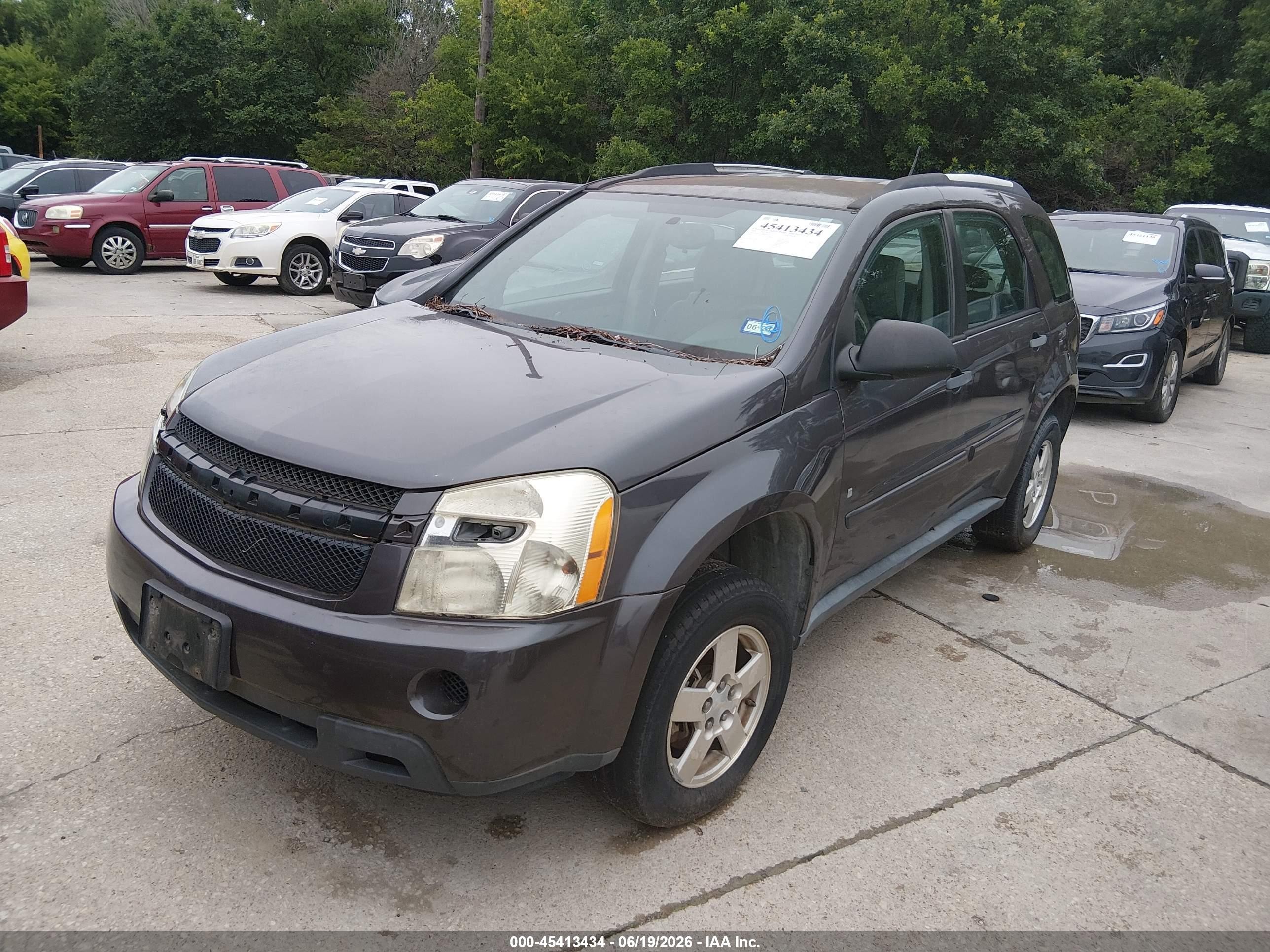 2008 Chevrolet Equinox Ls Gray vin: 2CNDL13F486047139