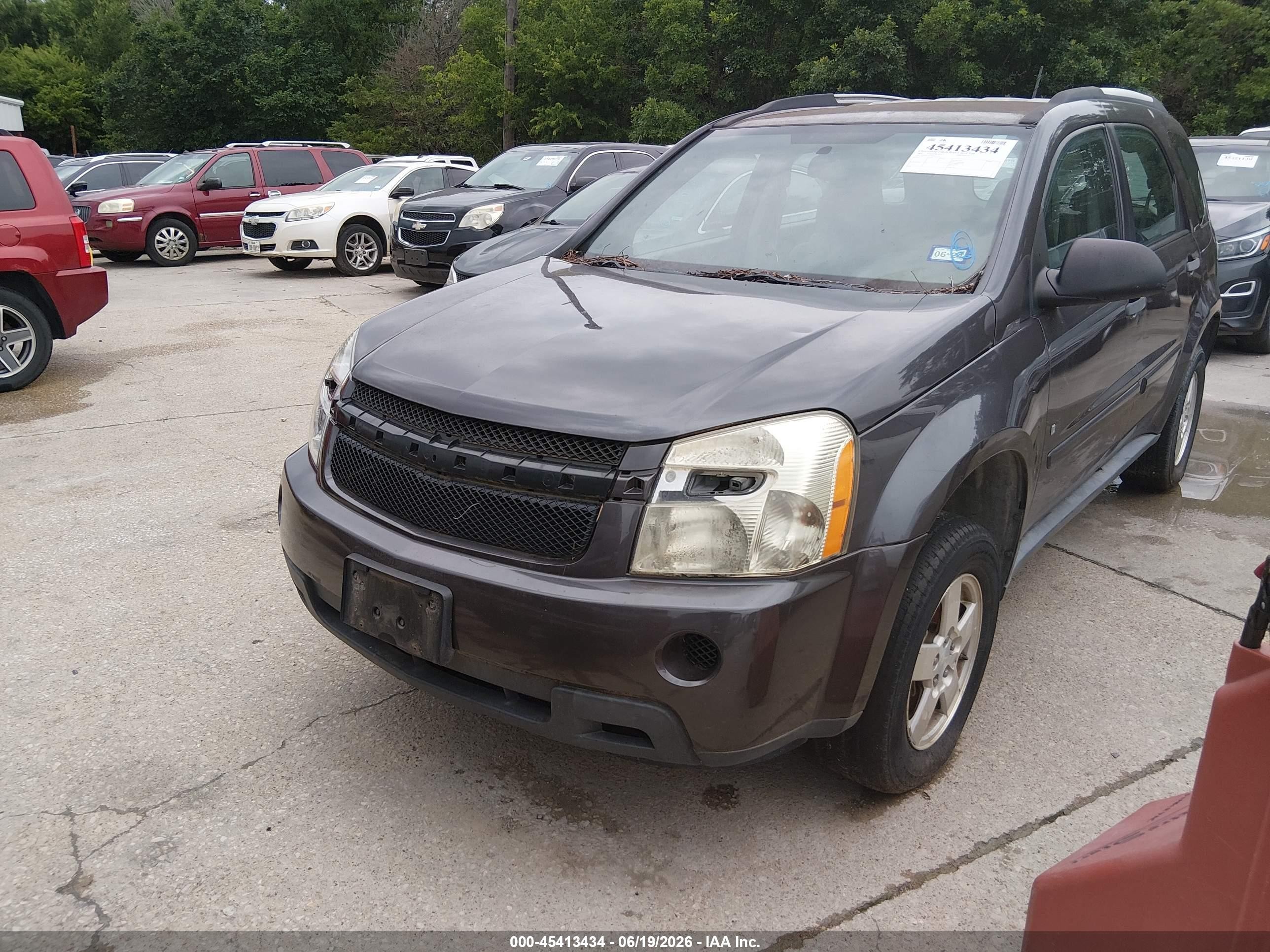 2008 Chevrolet Equinox Ls Gray vin: 2CNDL13F486047139