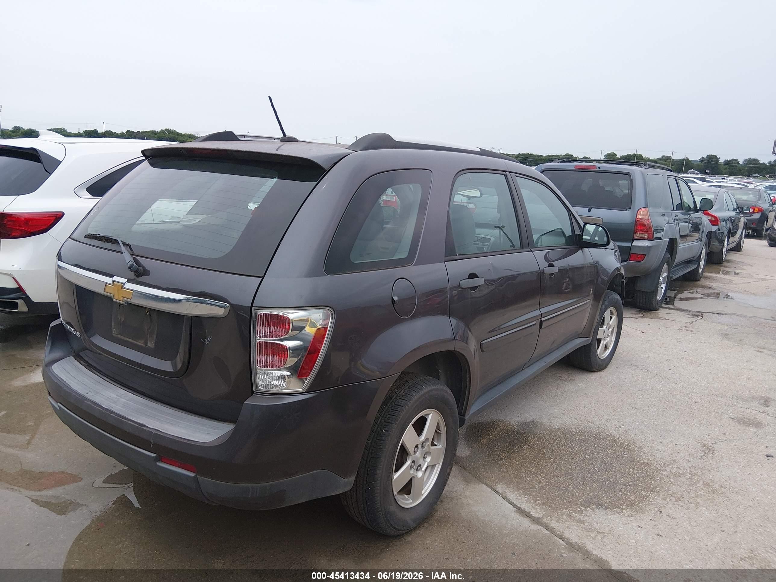 2008 Chevrolet Equinox Ls Gray vin: 2CNDL13F486047139