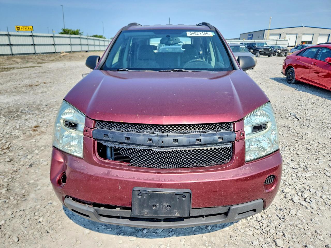 2008 Chevrolet Equinox Ls Burgundy vin: 2CNDL13F486047836