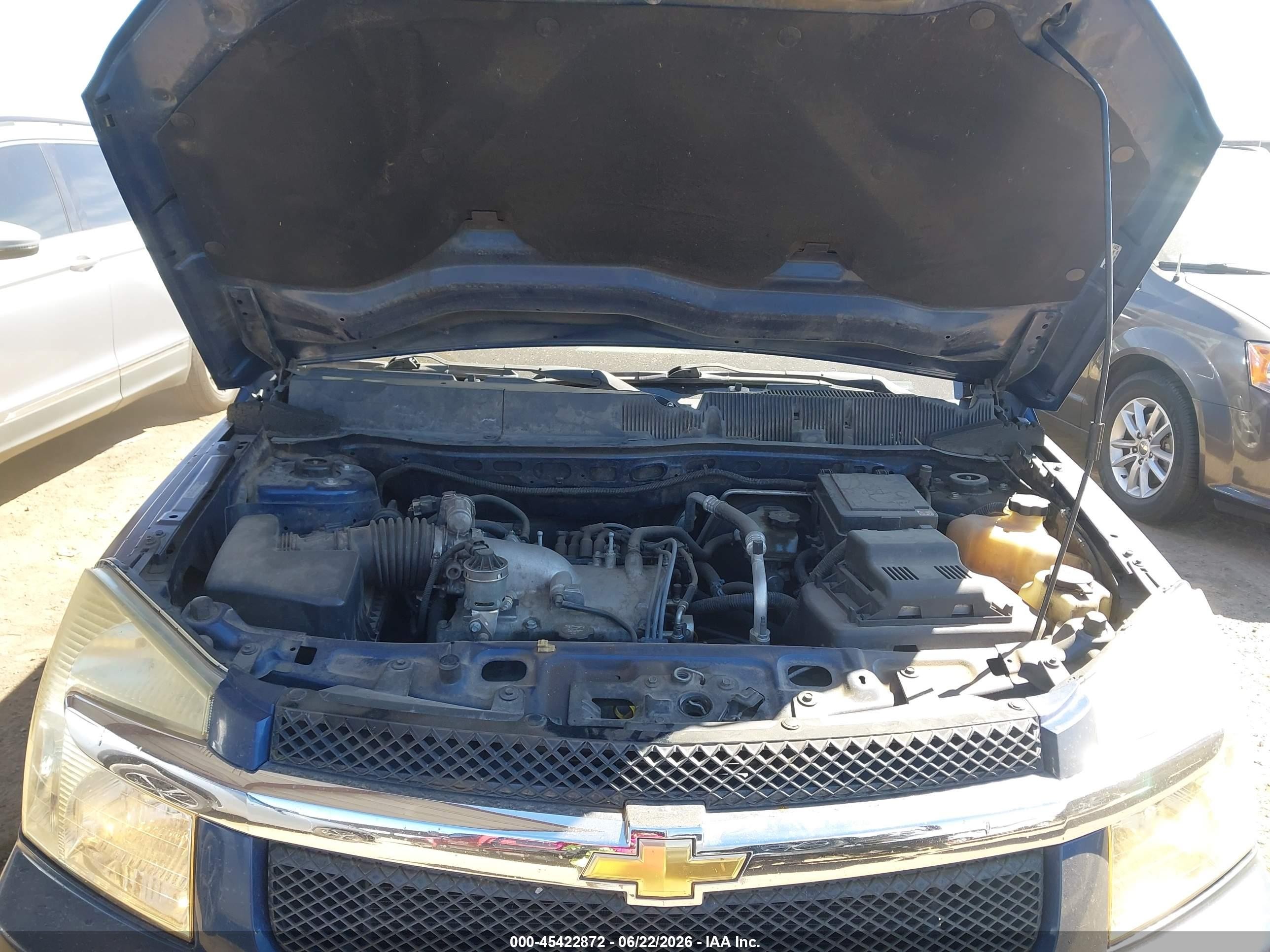 2008 Chevrolet Equinox Ls Blue vin: 2CNDL13F486328681