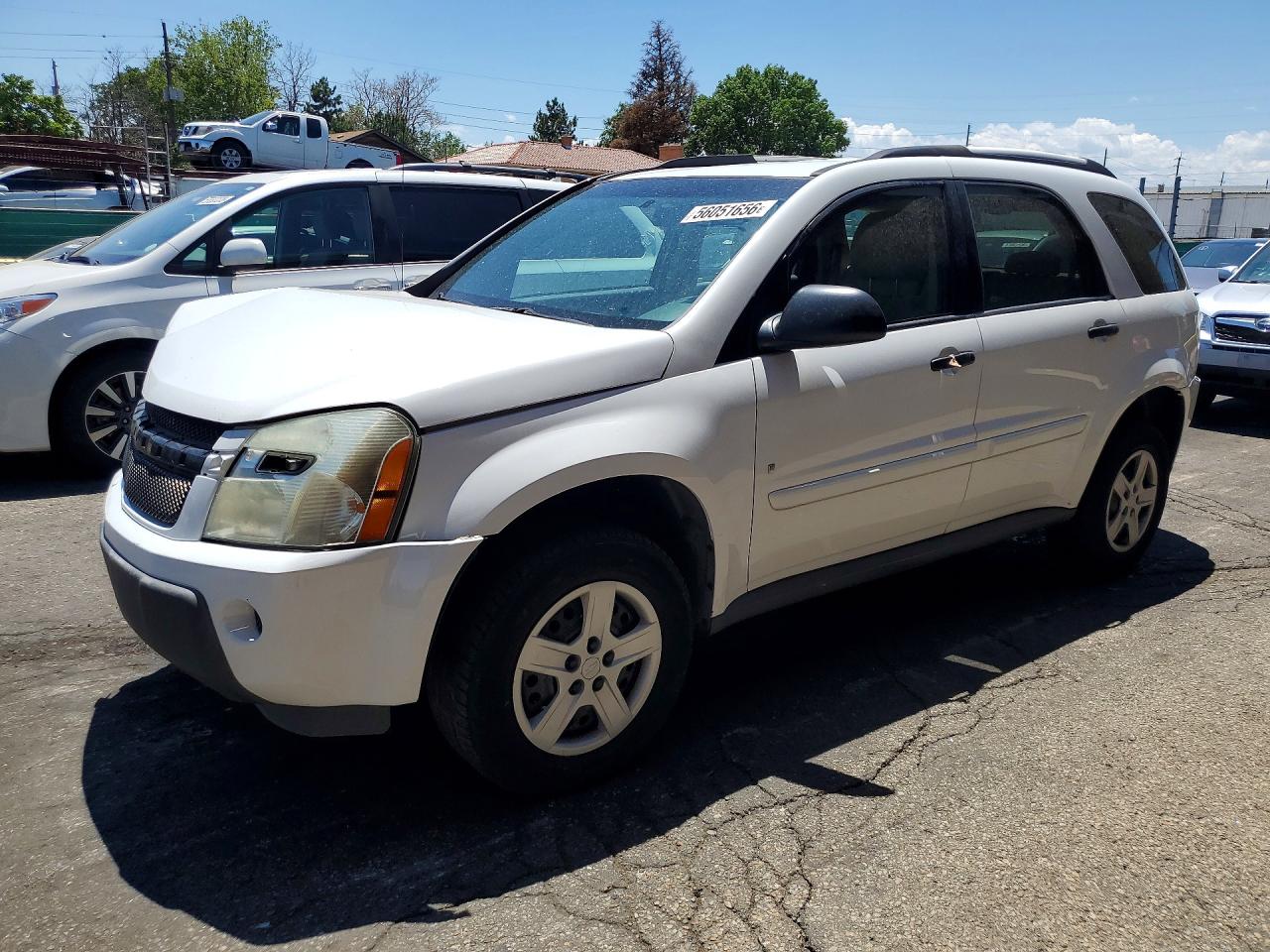 2006 Chevrolet Equinox Ls White vin: 2CNDL13F566123917