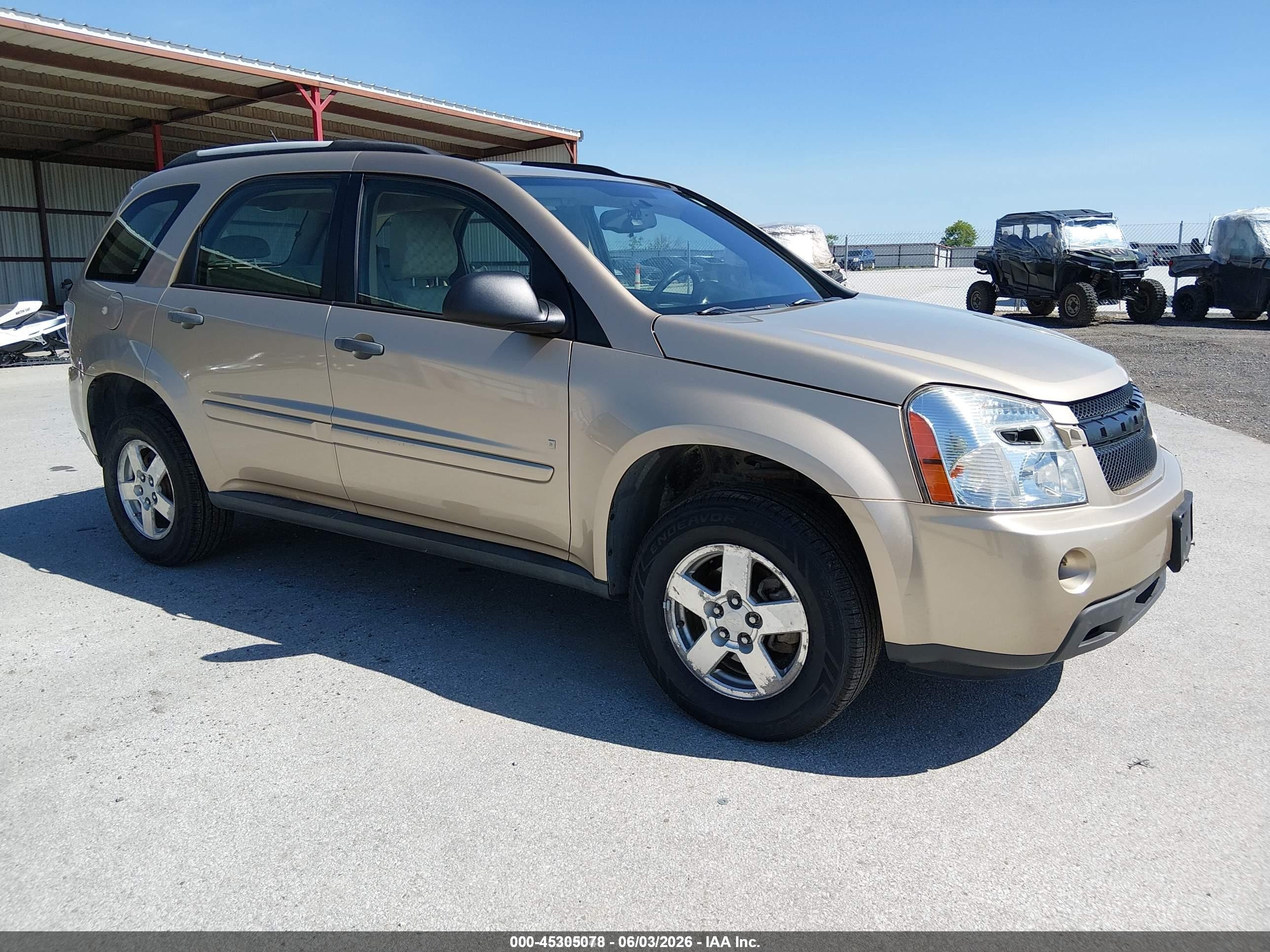 2008 Chevrolet Equinox Ls Gold vin: 2CNDL13F586346669