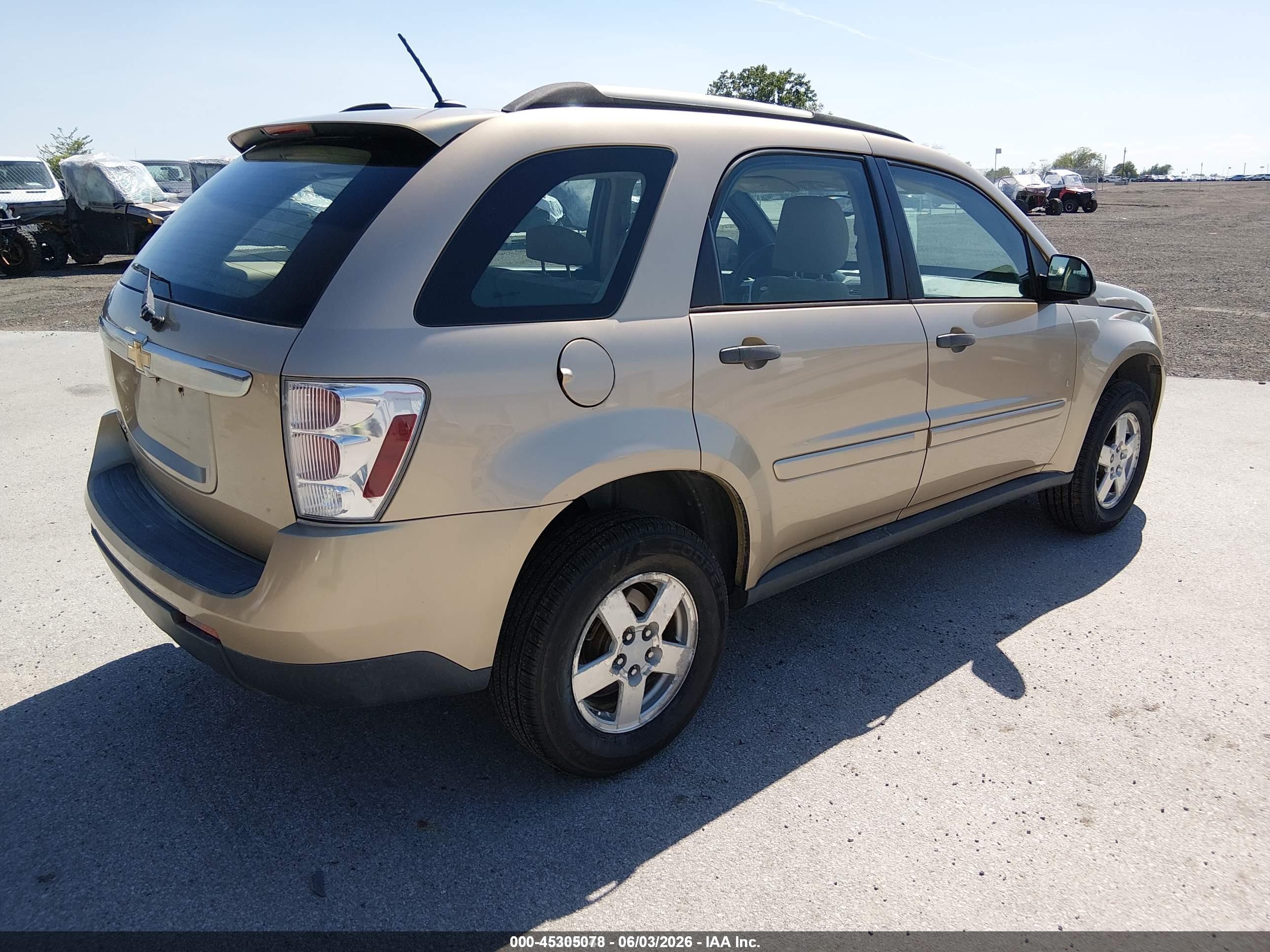 2008 Chevrolet Equinox Ls Gold vin: 2CNDL13F586346669