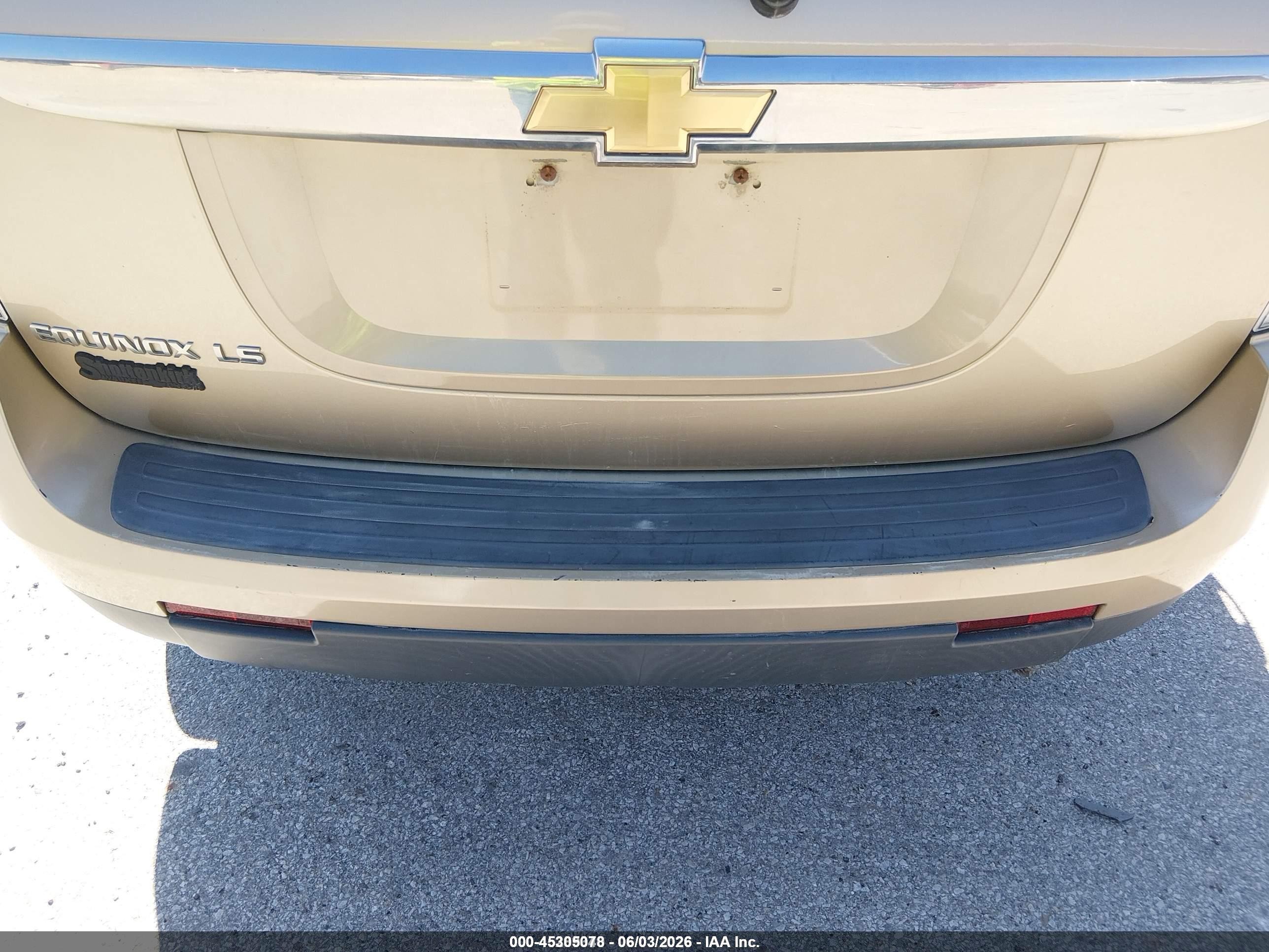 2008 Chevrolet Equinox Ls Gold vin: 2CNDL13F586346669