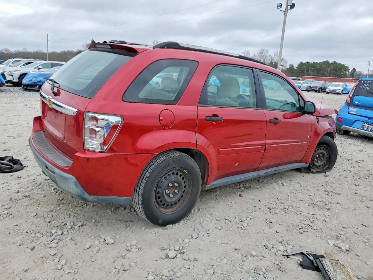 2006 Chevrolet Equinox Ls Red vin: 2CNDL13F666022403