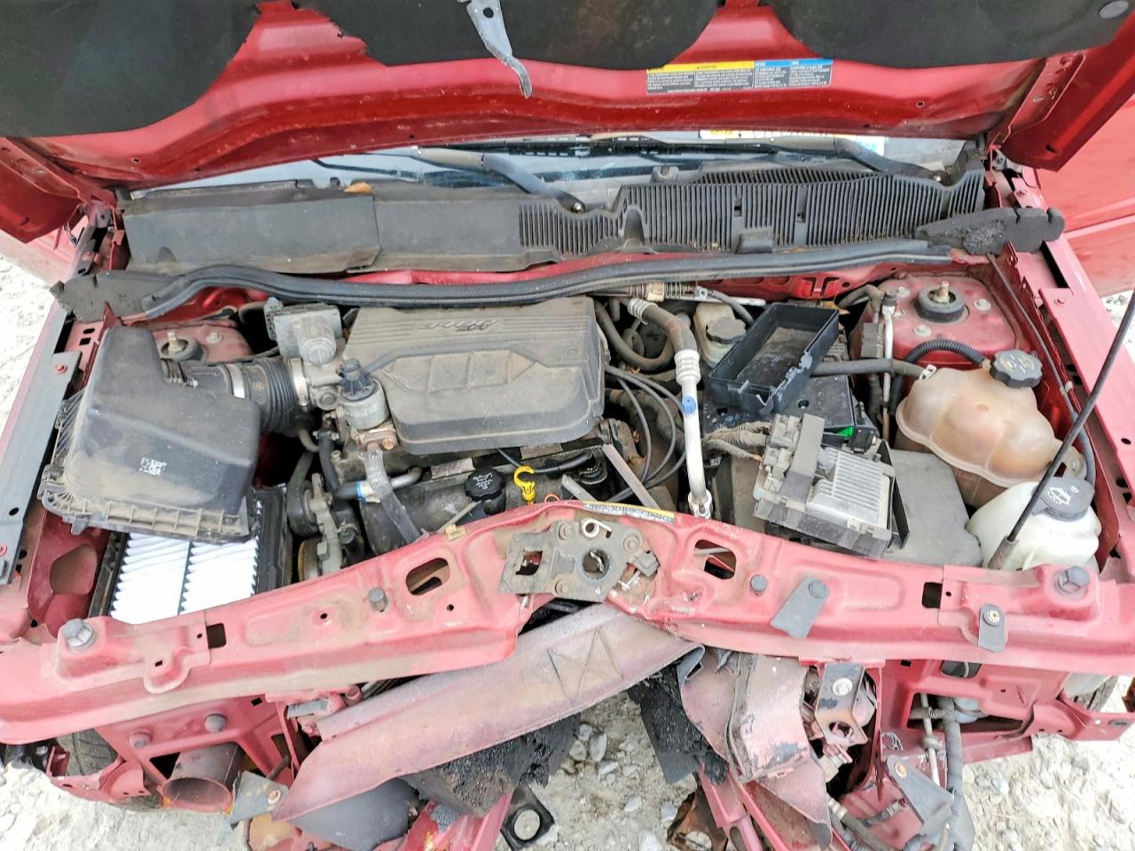 2006 Chevrolet Equinox Ls Red vin: 2CNDL13F666022403
