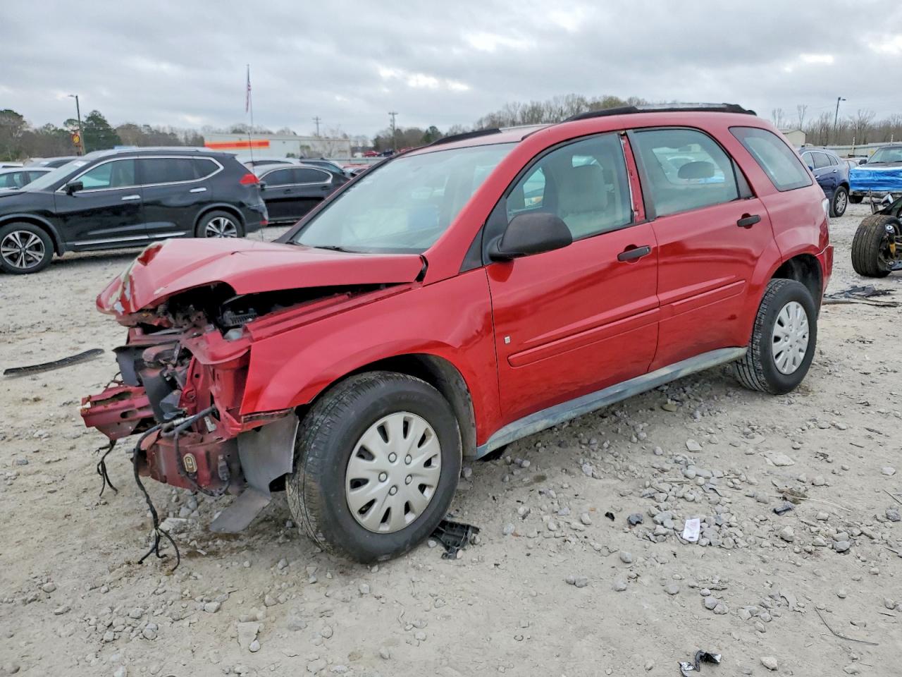2006 Chevrolet Equinox Ls Red vin: 2CNDL13F666022403