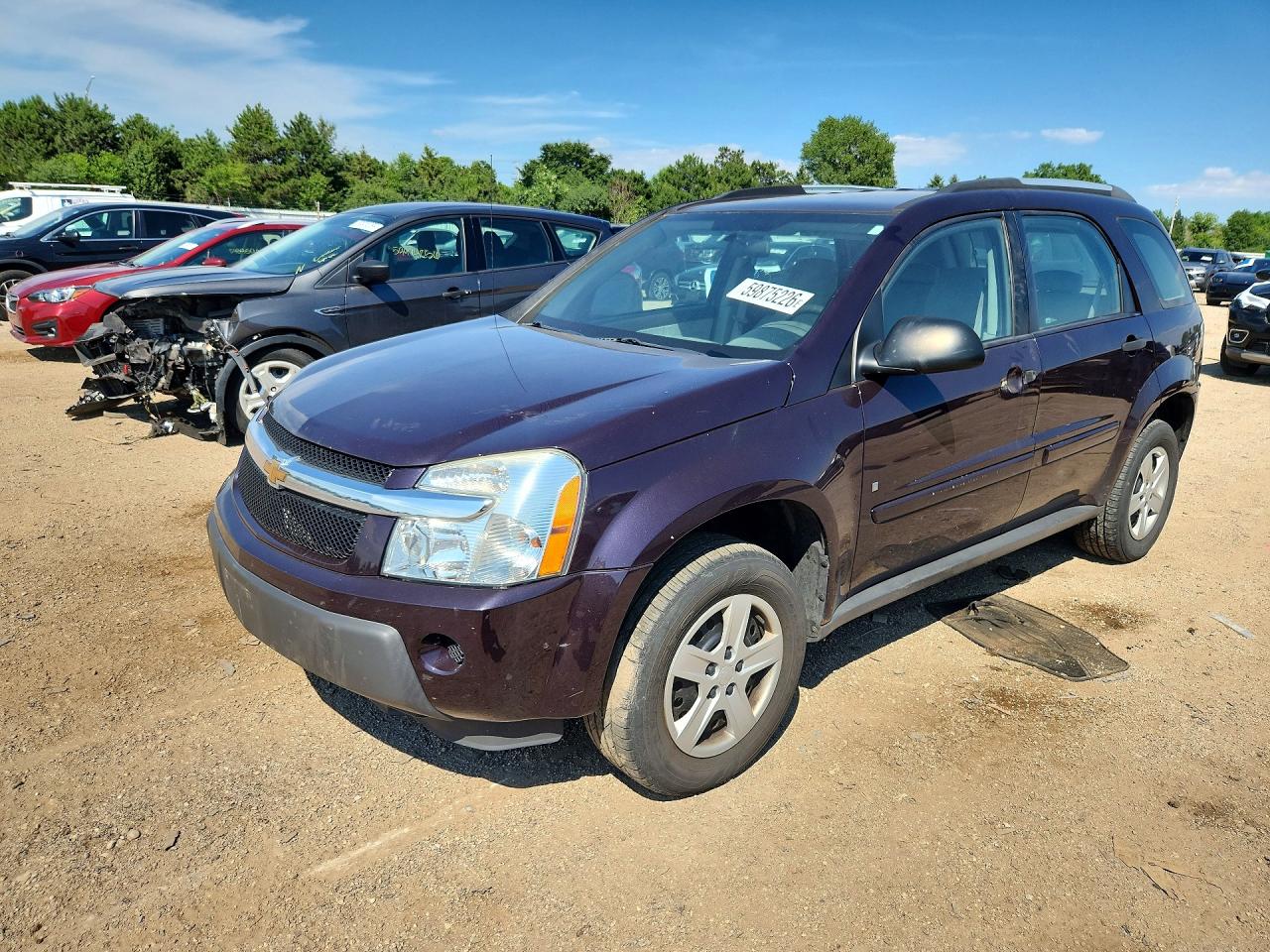 2006 Chevrolet Equinox Ls Purple vin: 2CNDL13F666034485