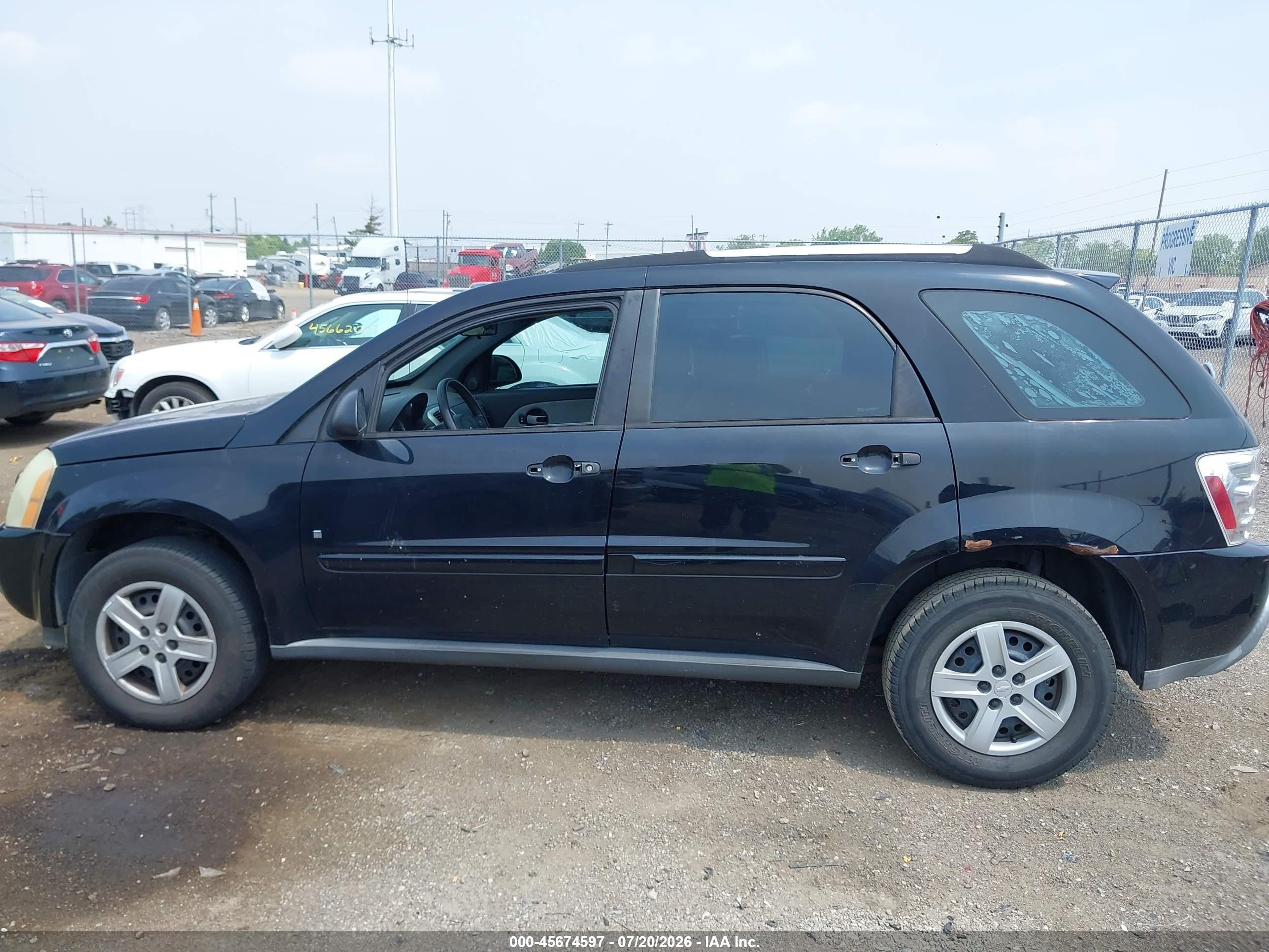2006 Chevrolet Equinox Ls Black vin: 2CNDL13F666194107