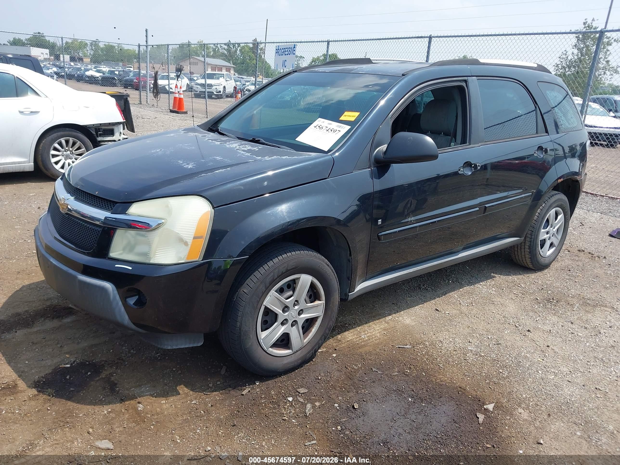2006 Chevrolet Equinox Ls Black vin: 2CNDL13F666194107