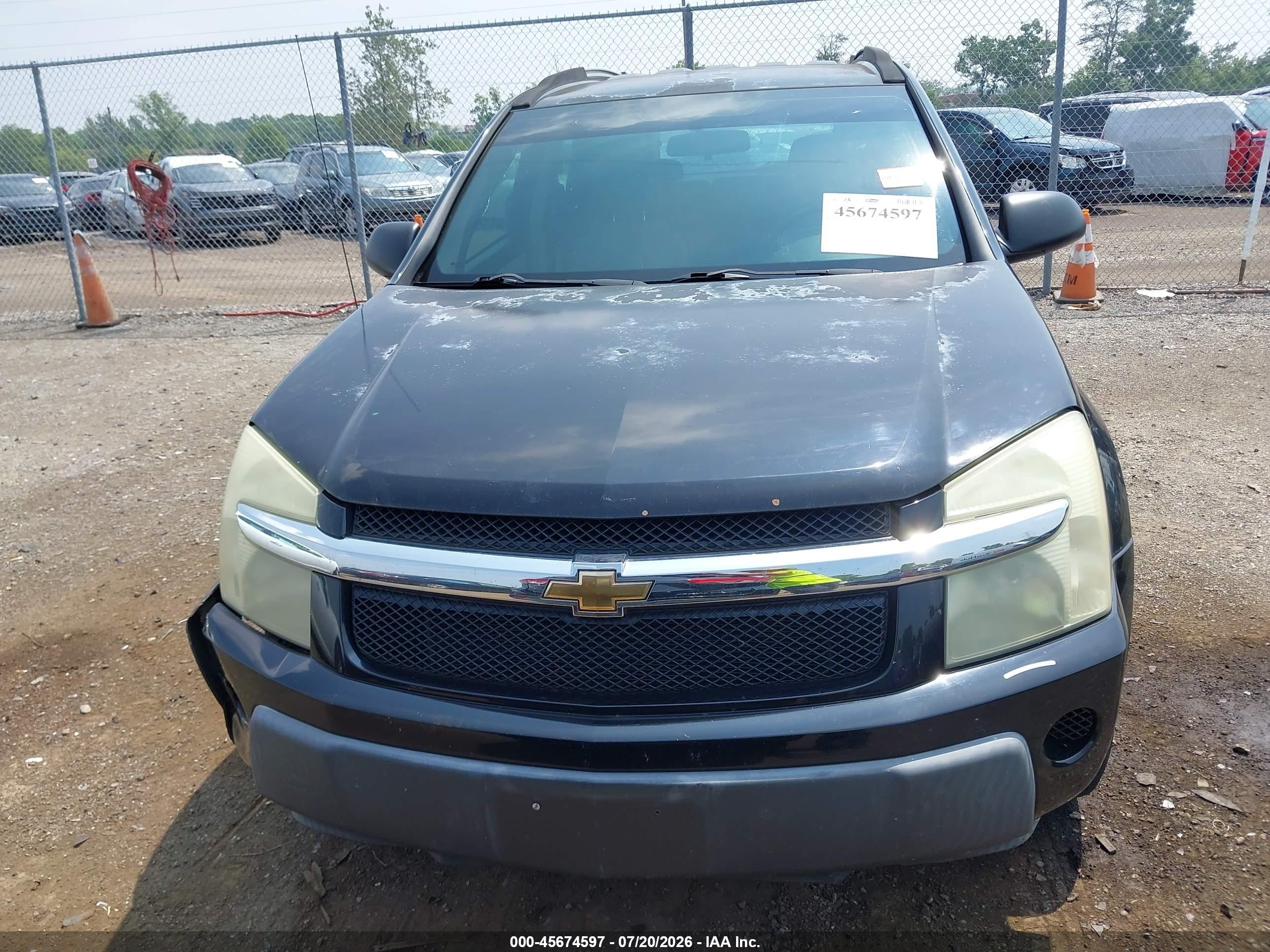 2006 Chevrolet Equinox Ls Black vin: 2CNDL13F666194107