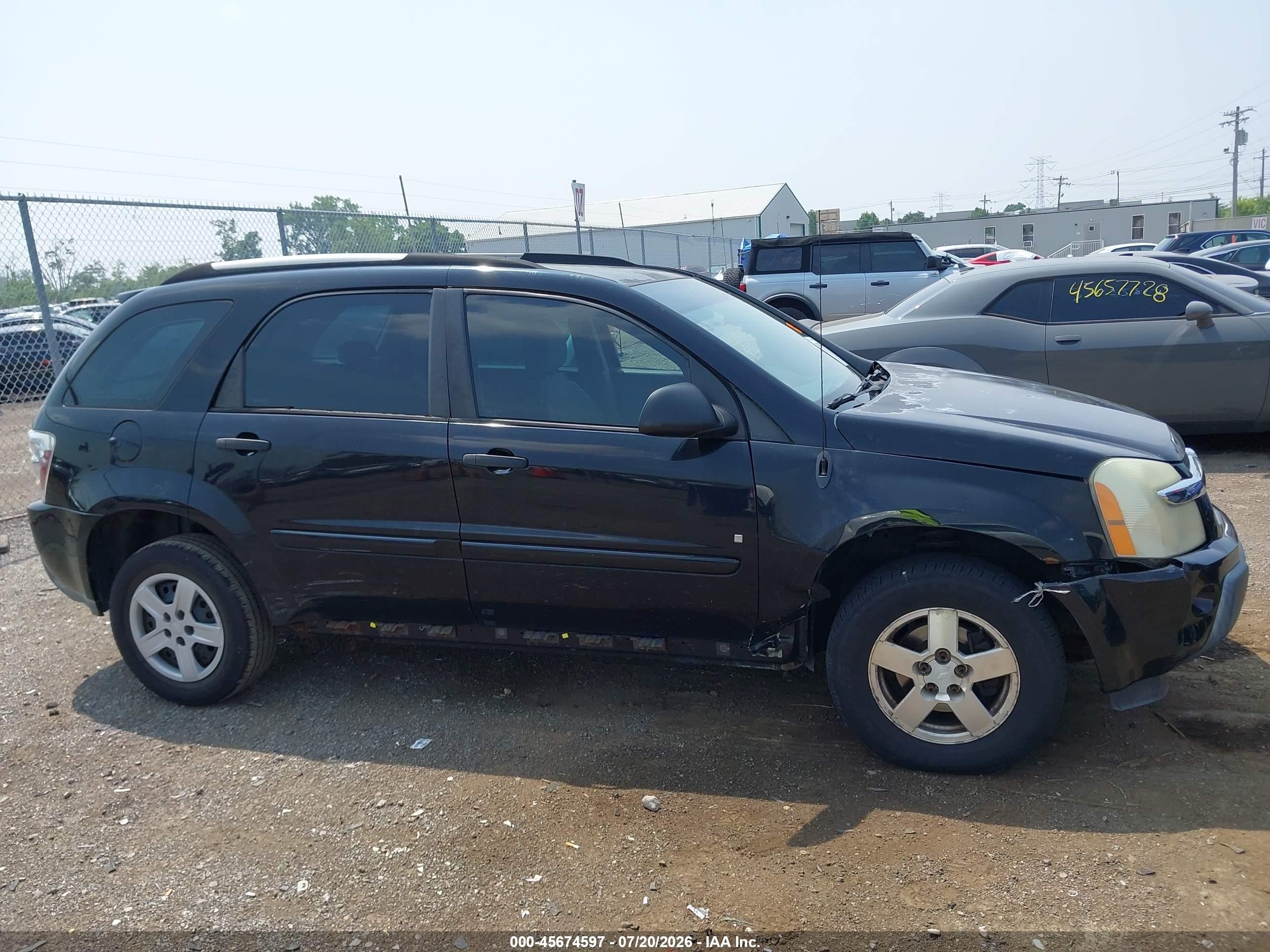 2006 Chevrolet Equinox Ls Black vin: 2CNDL13F666194107