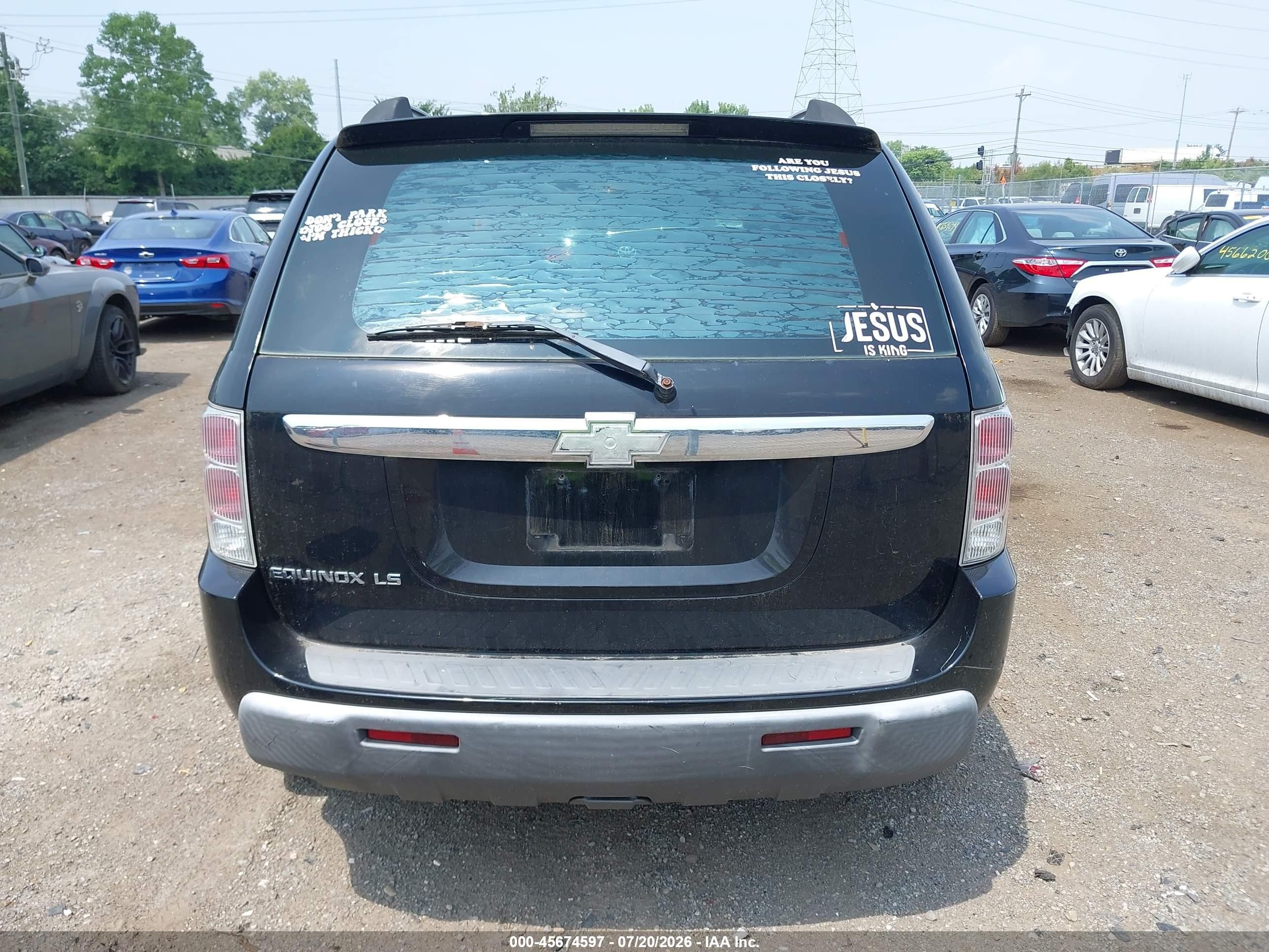 2006 Chevrolet Equinox Ls Black vin: 2CNDL13F666194107