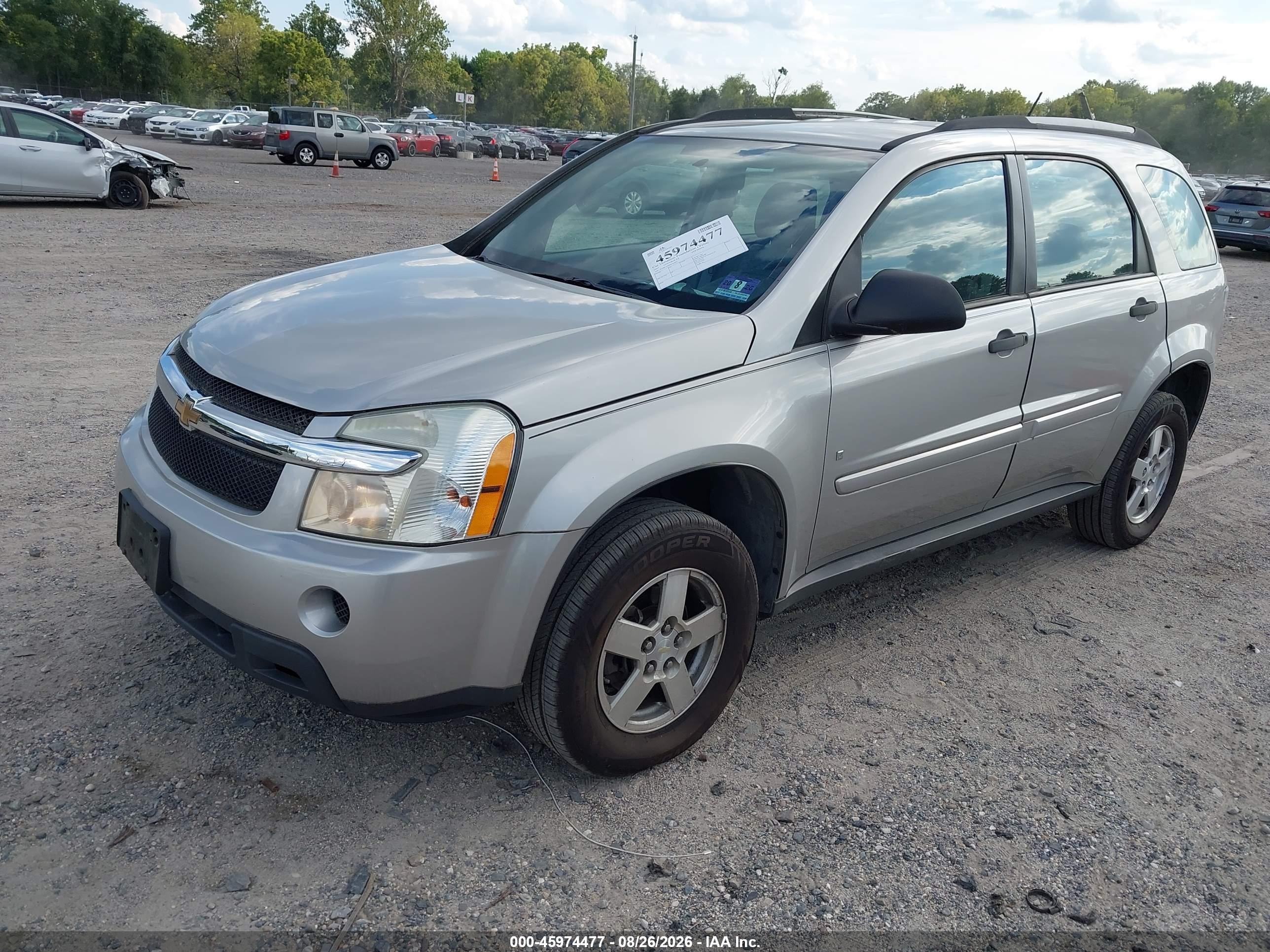2007 Chevrolet Equinox Ls Silver vin: 2CNDL13F676121031