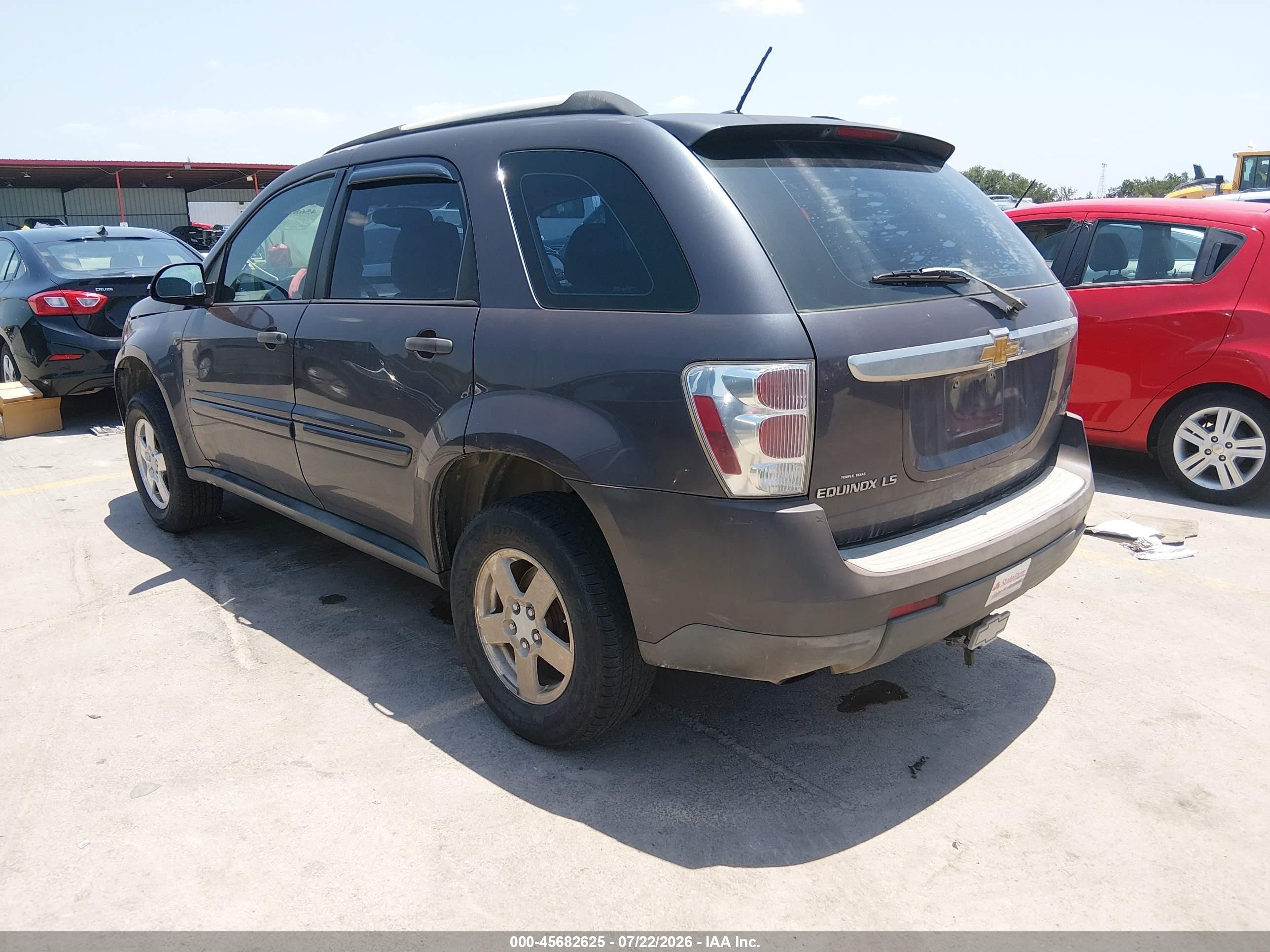 2008 Chevrolet Equinox Ls Gray vin: 2CNDL13F686048230