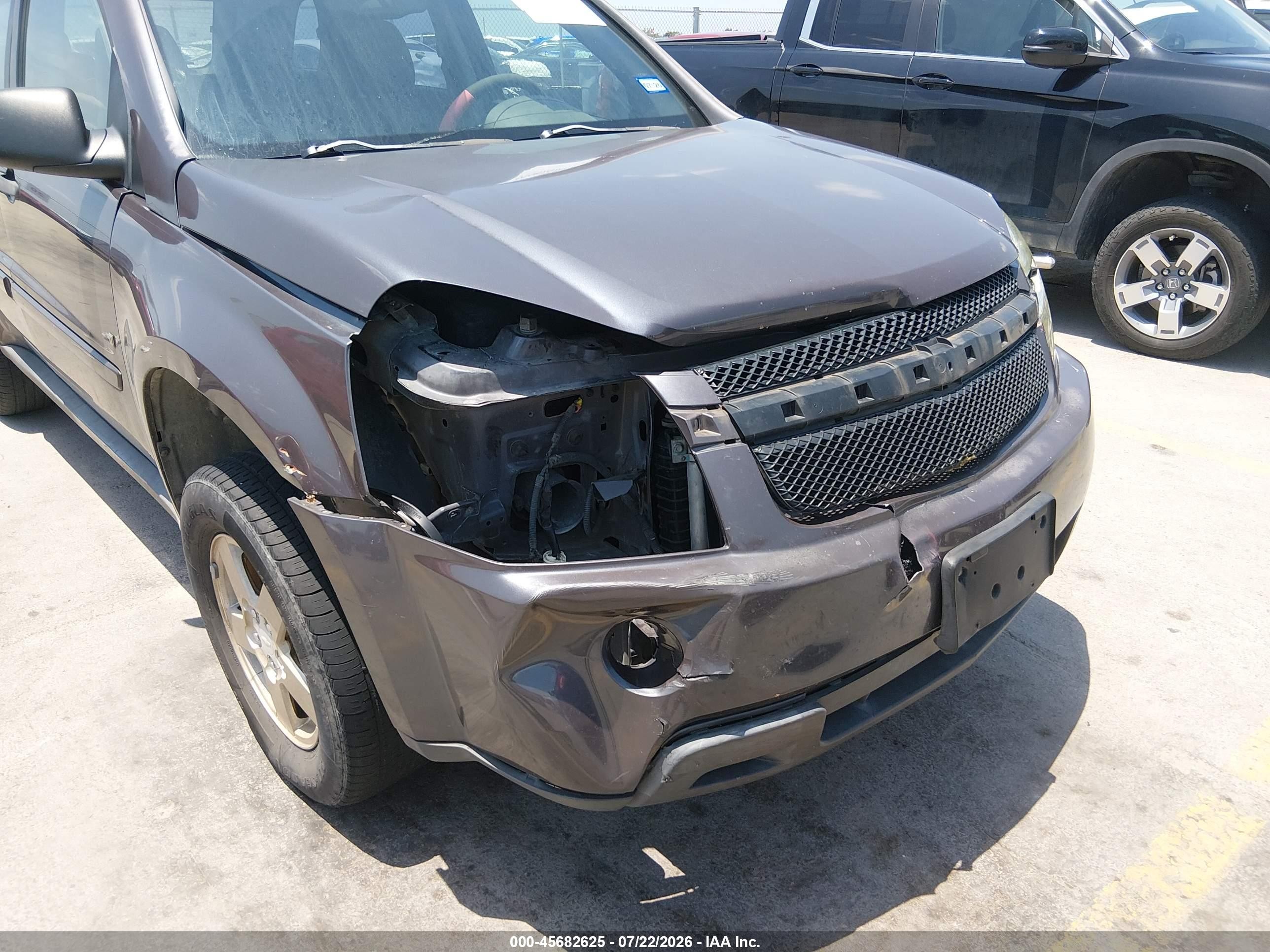 2008 Chevrolet Equinox Ls Gray vin: 2CNDL13F686048230