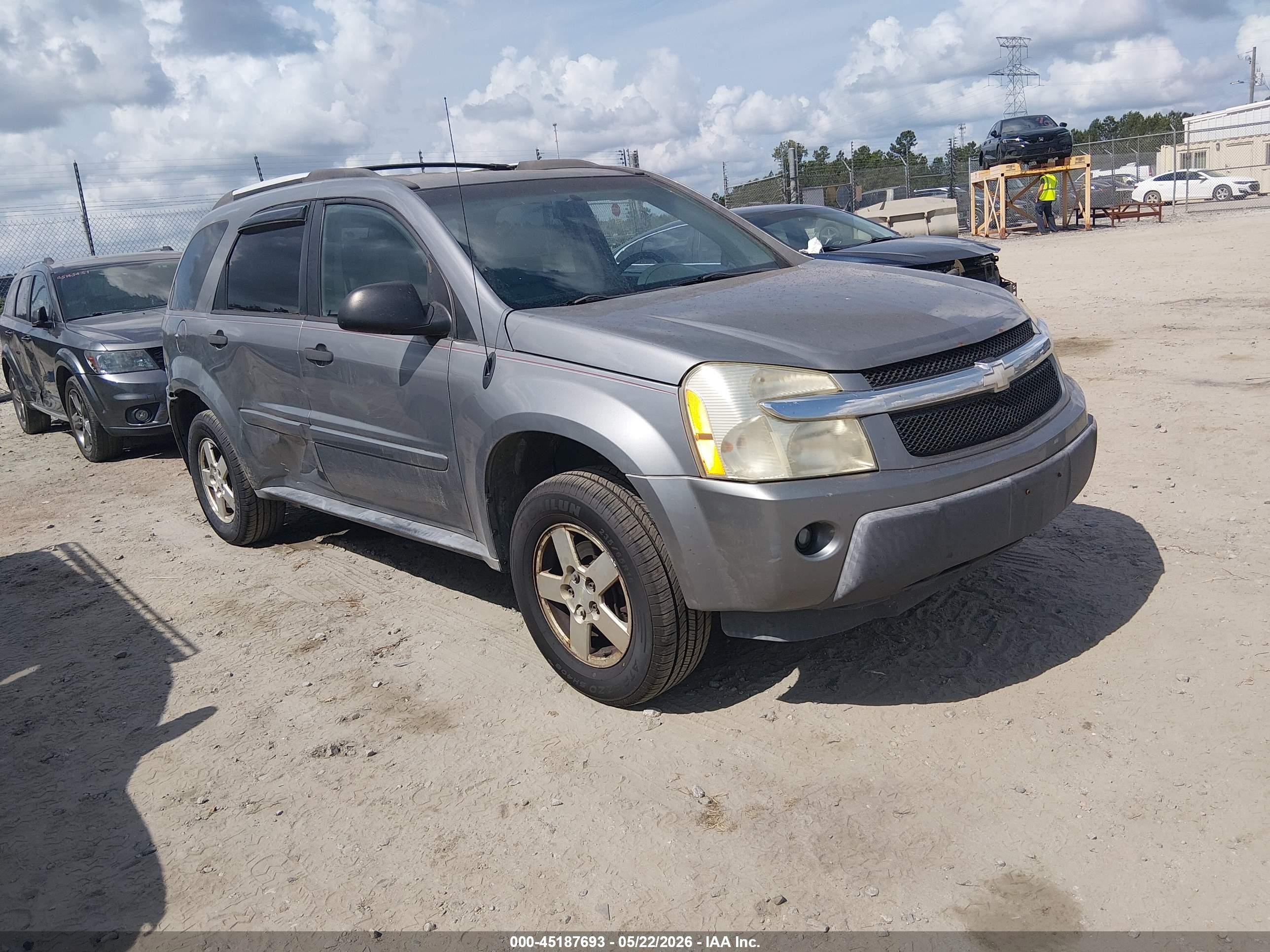 2005 Chevrolet Equinox Ls Silver vin: 2CNDL13F756124954