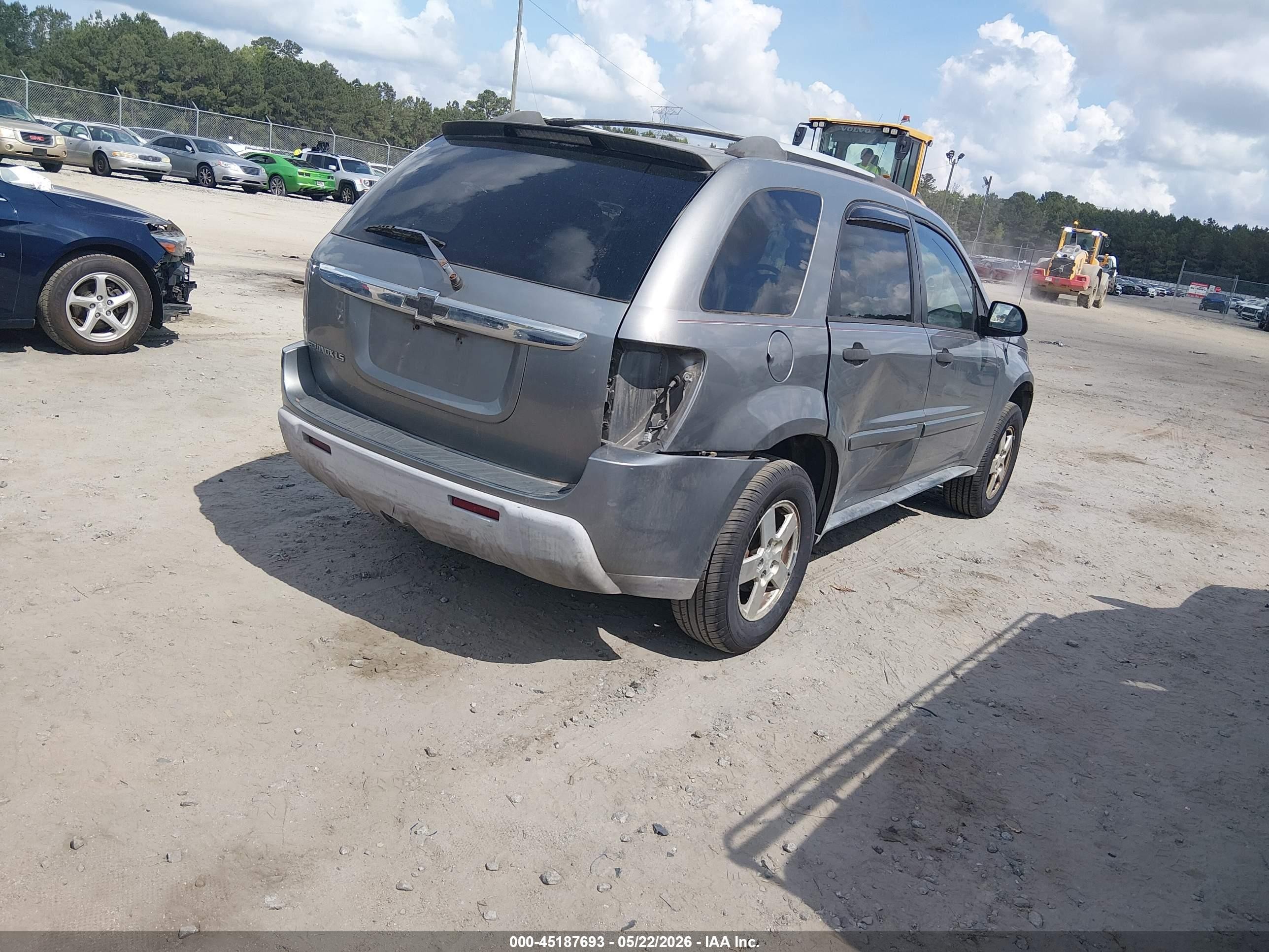 2005 Chevrolet Equinox Ls Silver vin: 2CNDL13F756124954