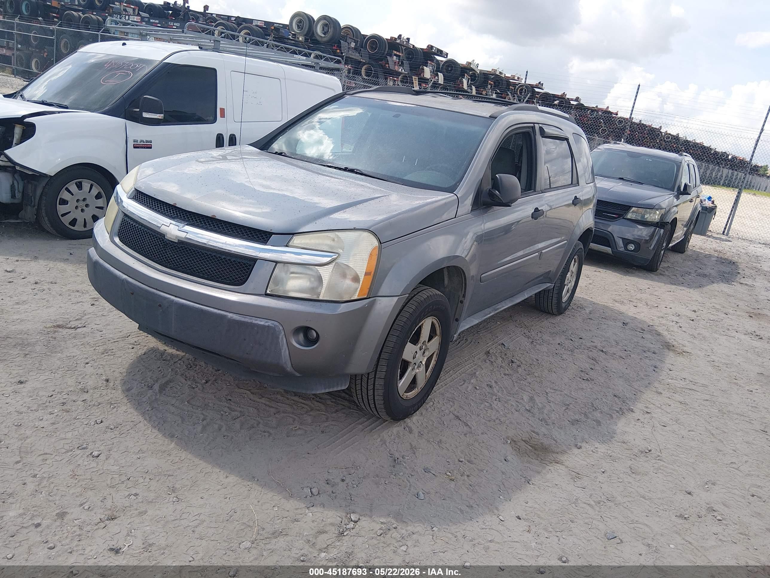 2005 Chevrolet Equinox Ls Silver vin: 2CNDL13F756124954