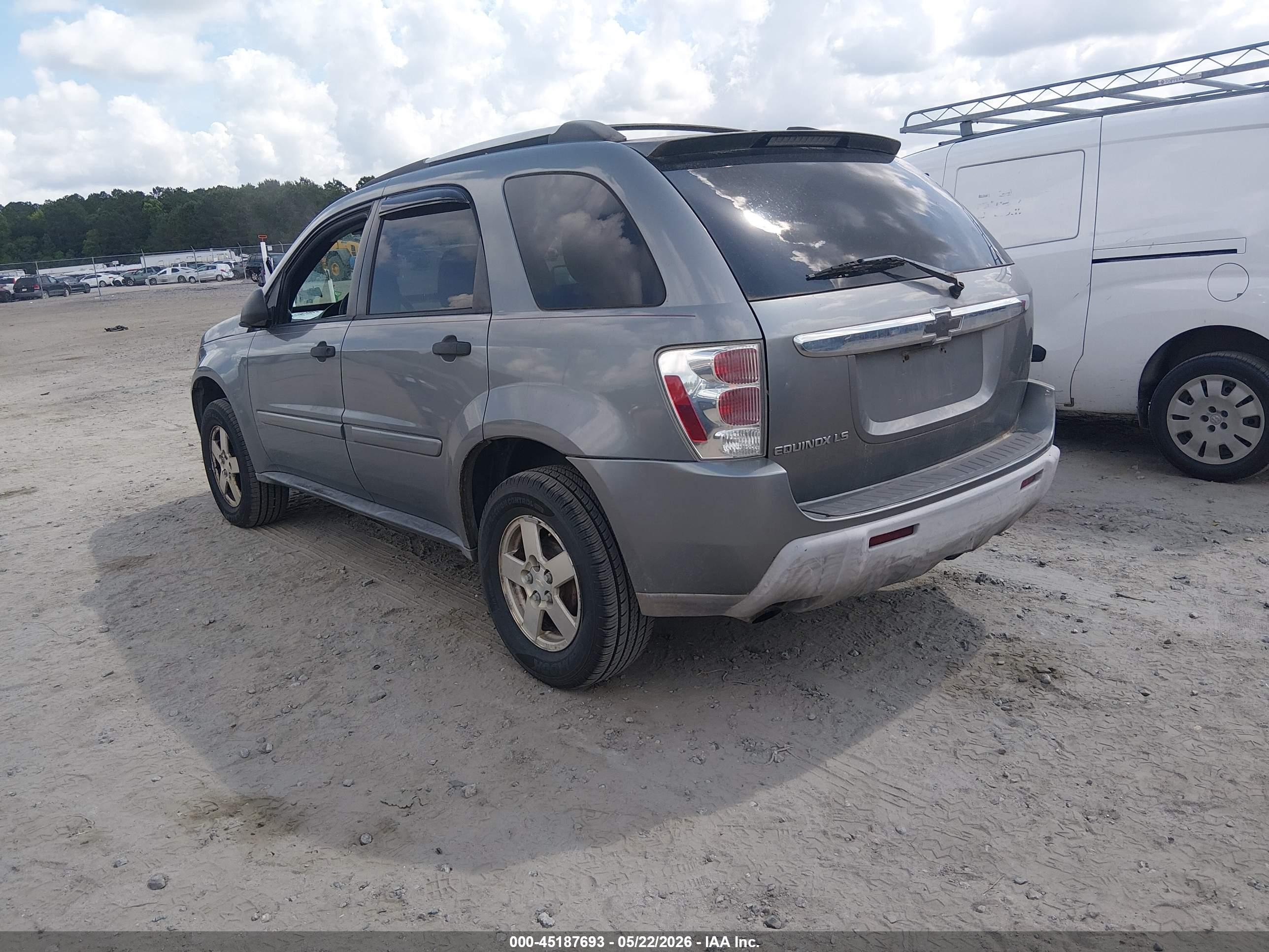2005 Chevrolet Equinox Ls Silver vin: 2CNDL13F756124954