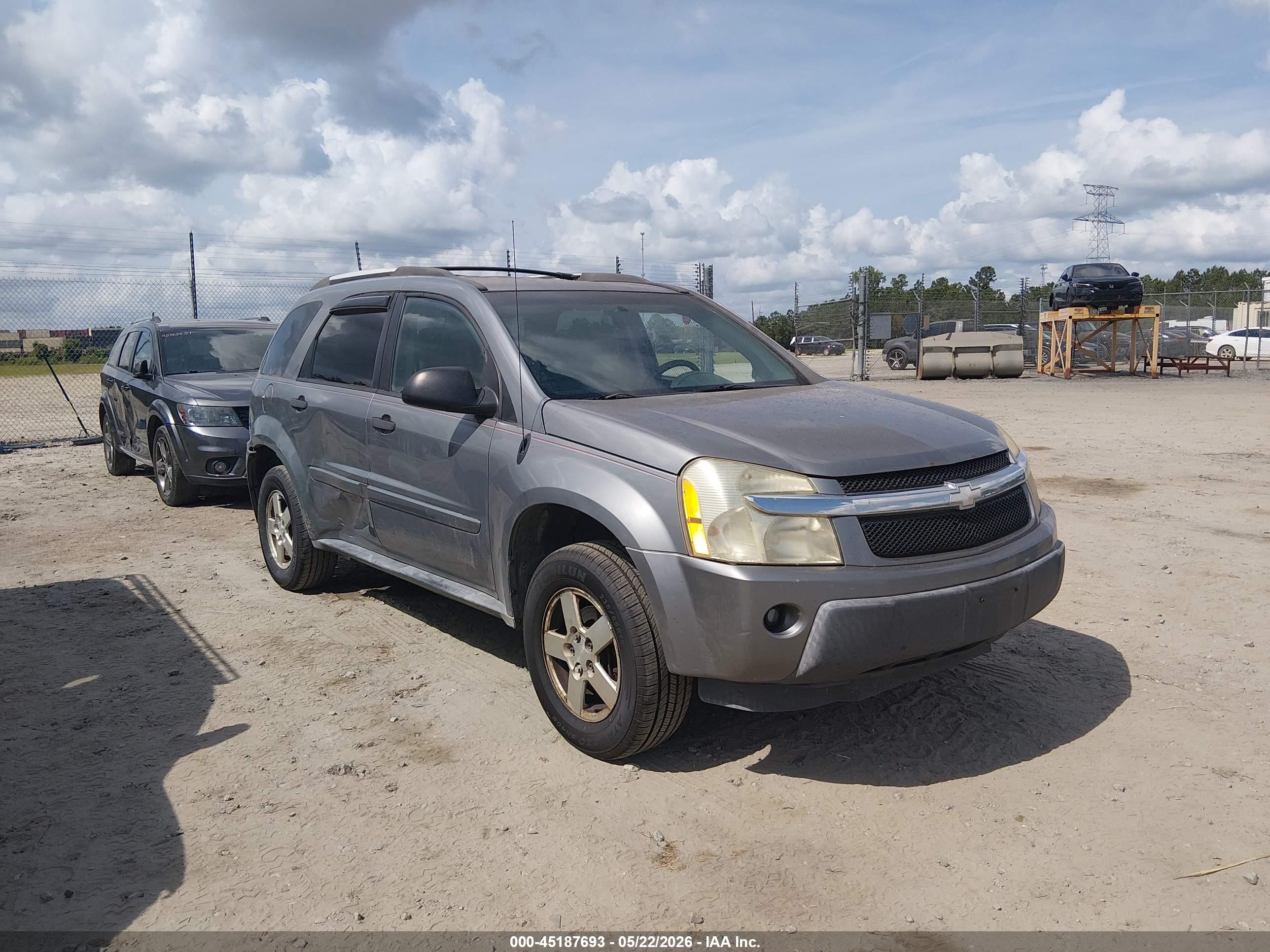 2005 Chevrolet Equinox Ls Silver vin: 2CNDL13F756124954