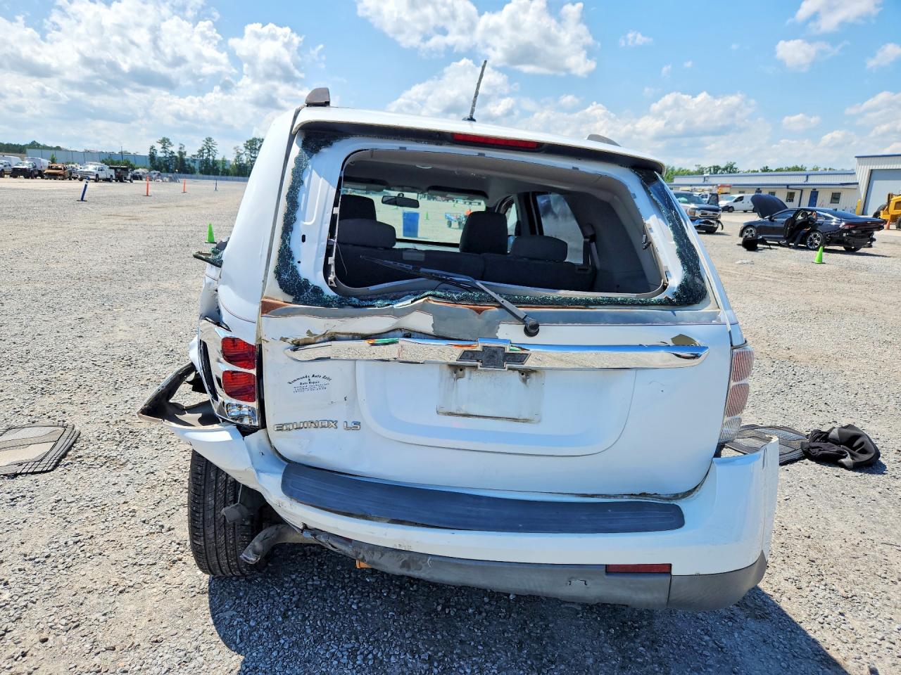 2007 Chevrolet Equinox Ls White vin: 2CNDL13F776001139