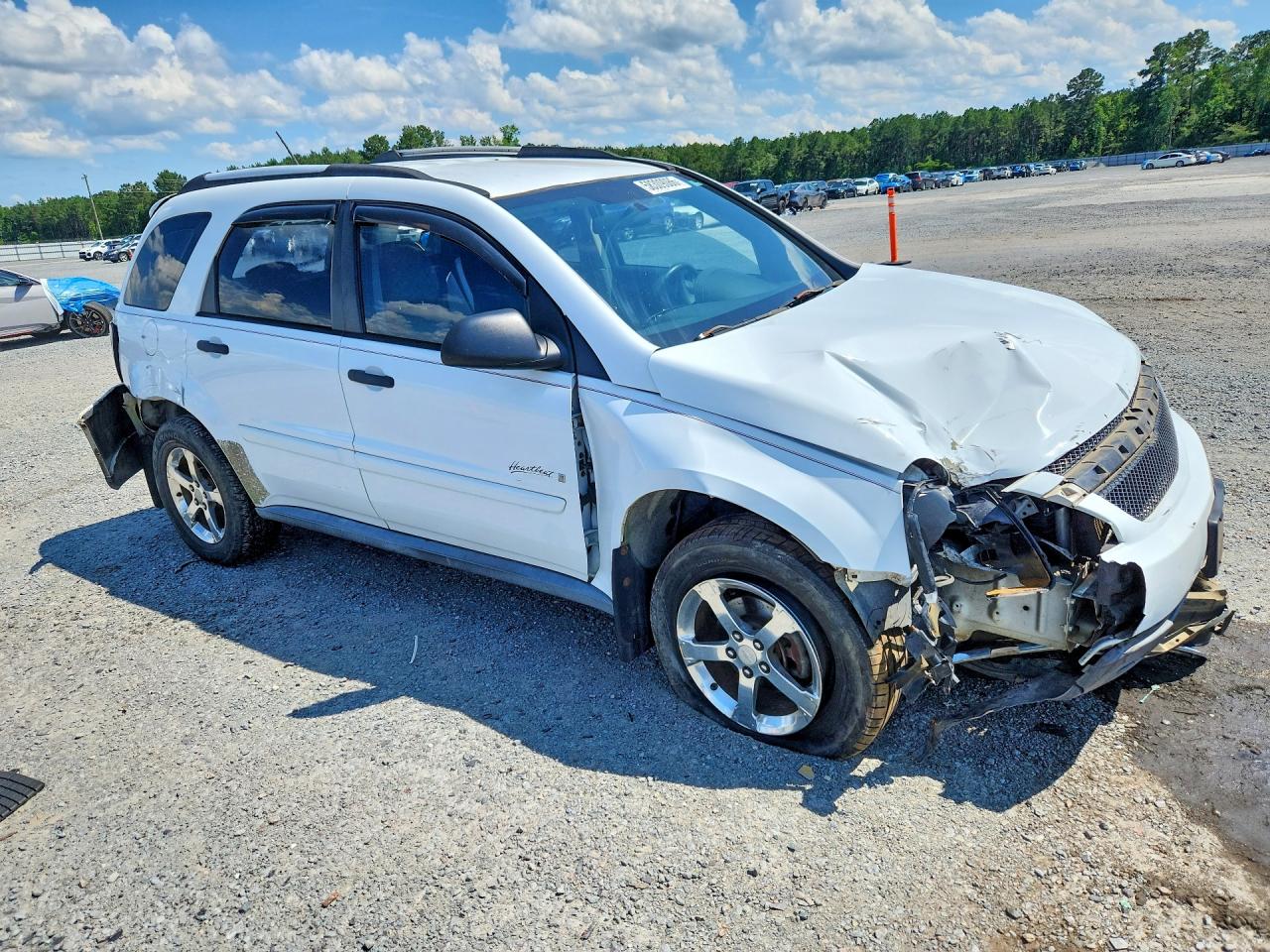 2007 Chevrolet Equinox Ls White vin: 2CNDL13F776001139