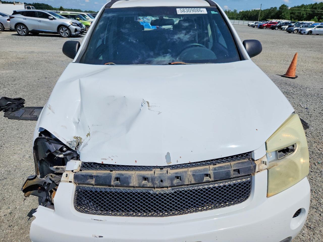 2007 Chevrolet Equinox Ls White vin: 2CNDL13F776001139