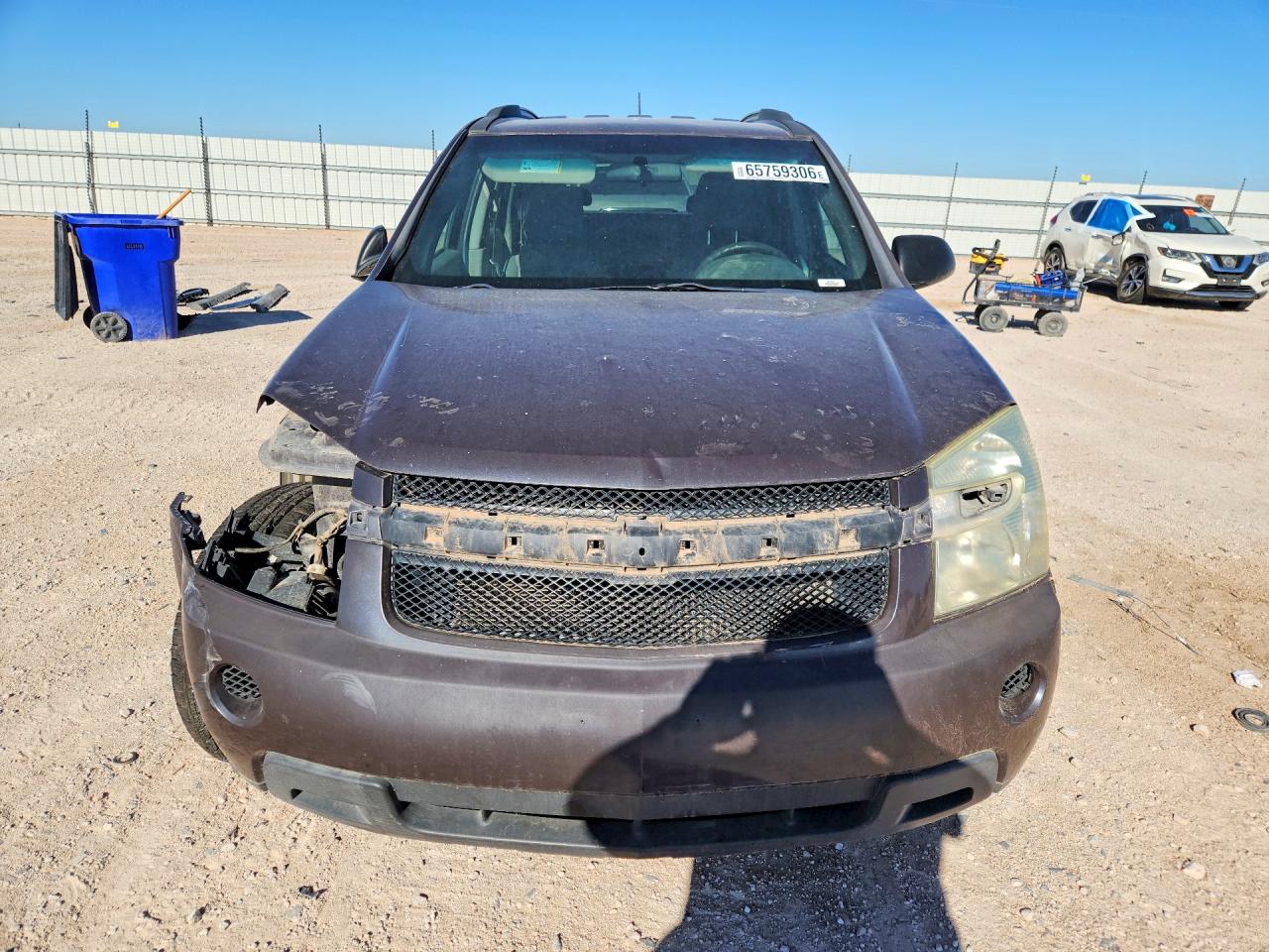 2007 Chevrolet Equinox Ls Gray vin: 2CNDL13F776027031